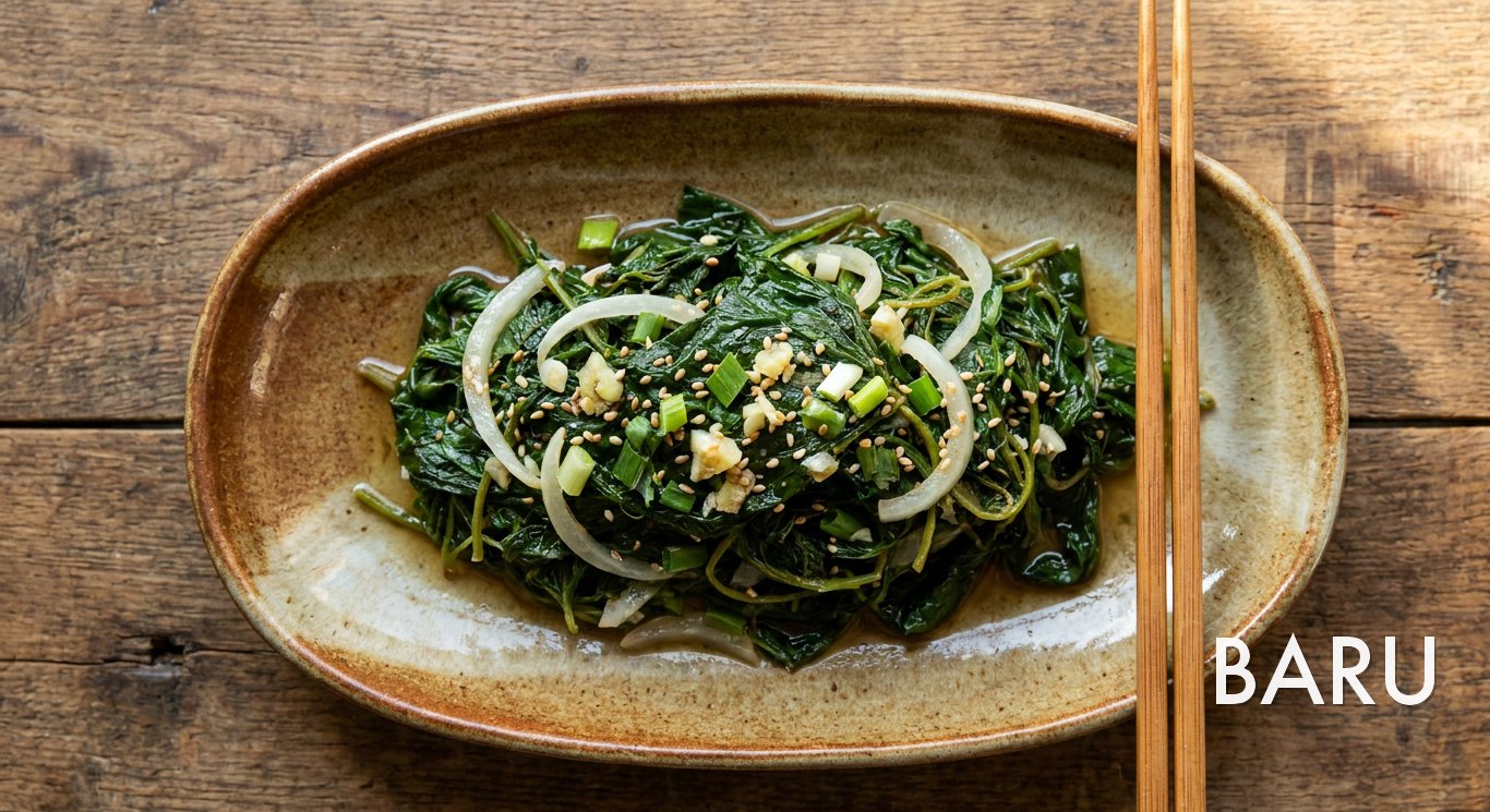 Stir-fried Perilla Leaf Shoots (깻잎순 볶음)