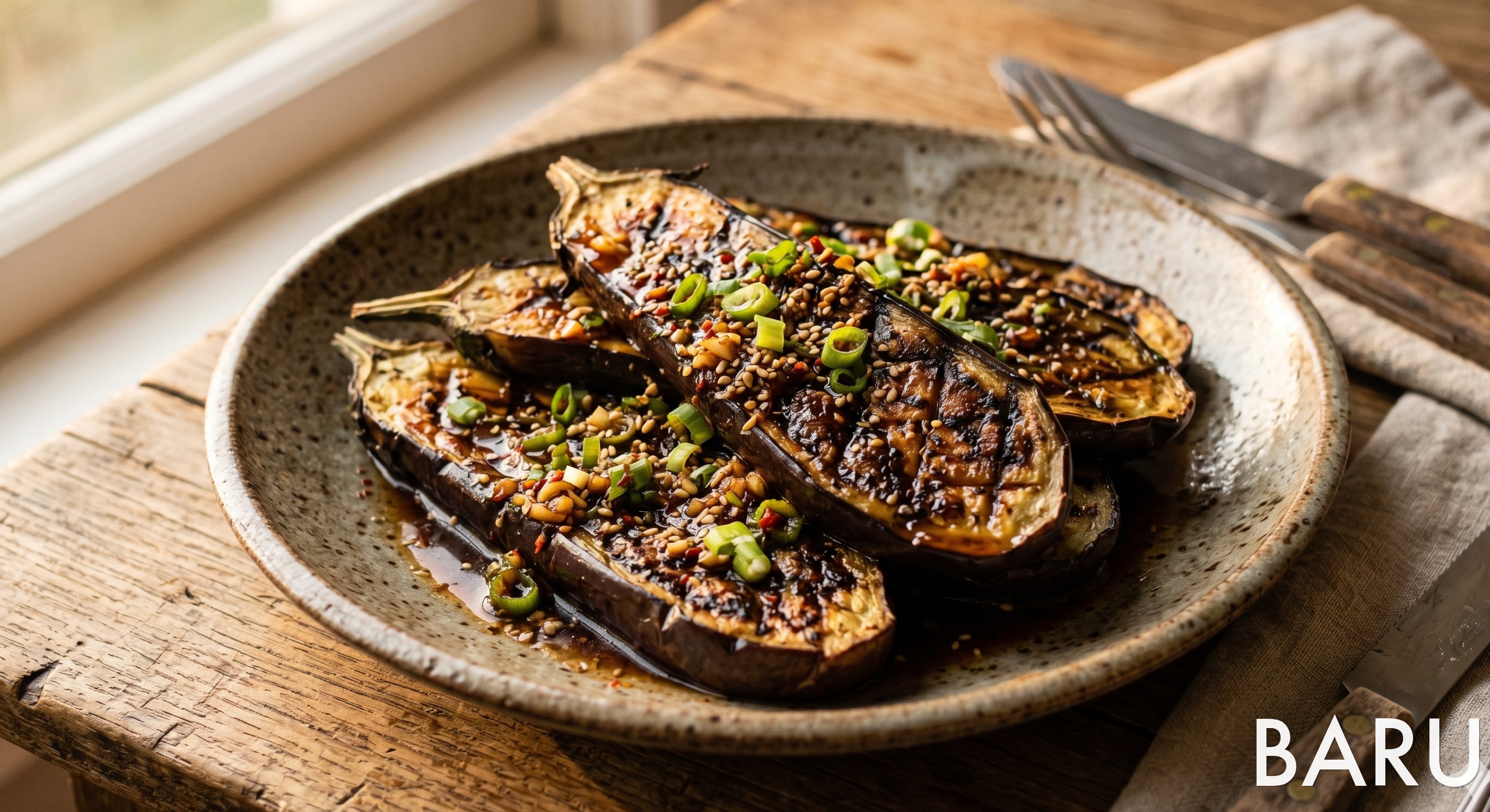Grilled Eggplant with Soy Dressing (가지구이)