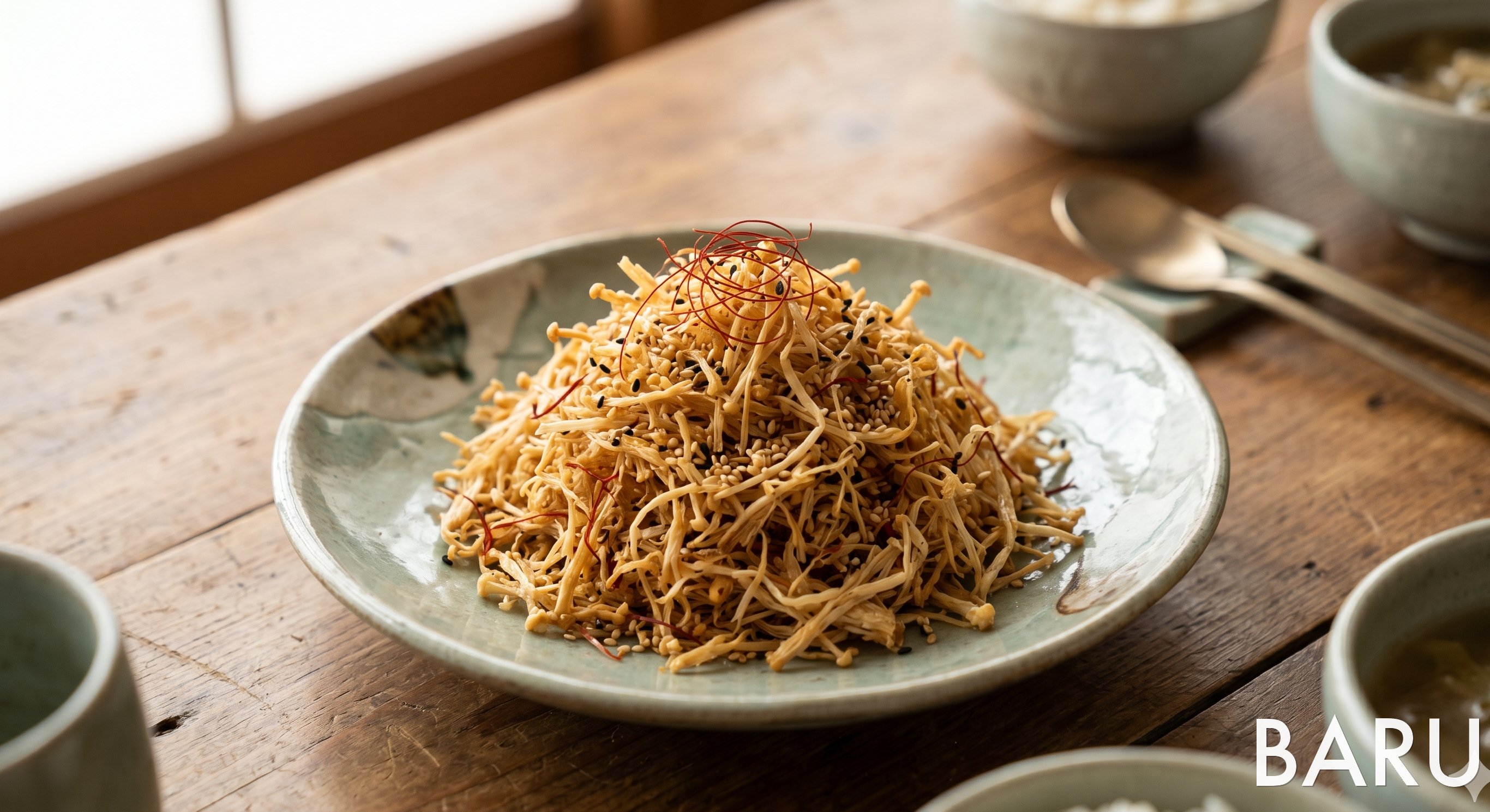 Crispy Enoki Mushroom Floss (팽이자반)