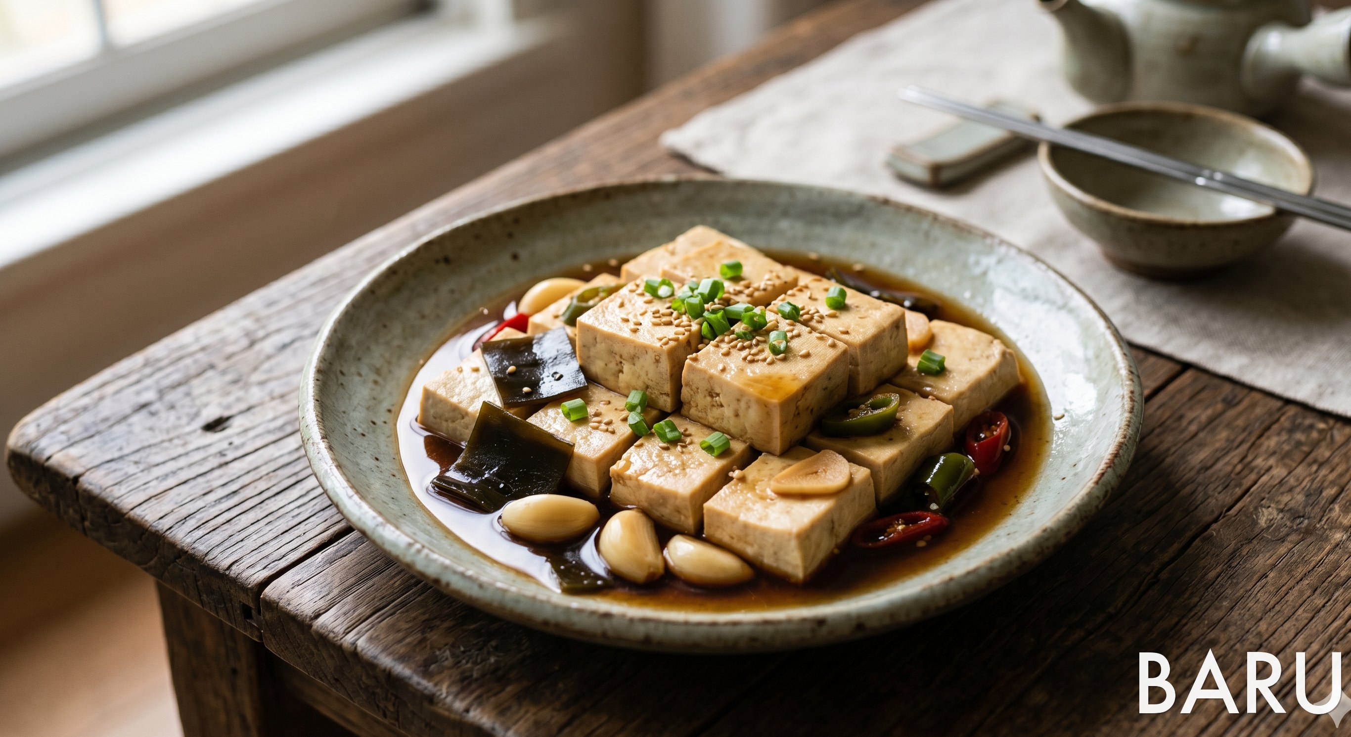 Tofu Jangajji (Soy-pickled Tofu) (두부 장아찌)