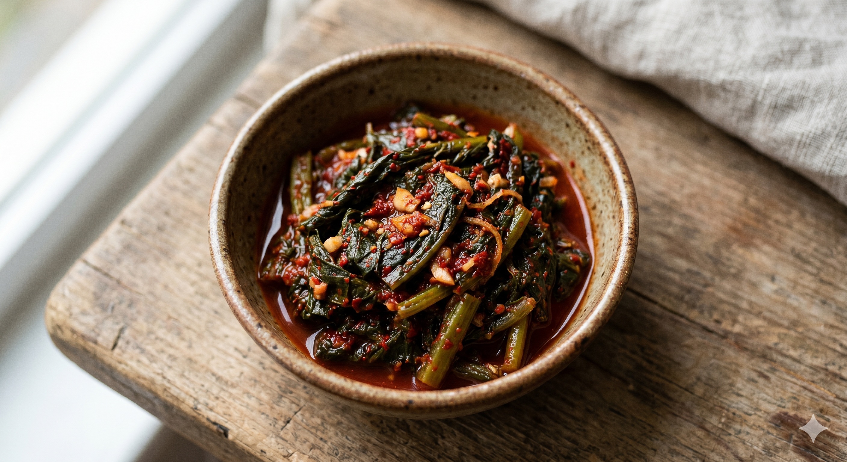 Gat Kimchi (Mustard Leaf Kimchi) (갓김치)
