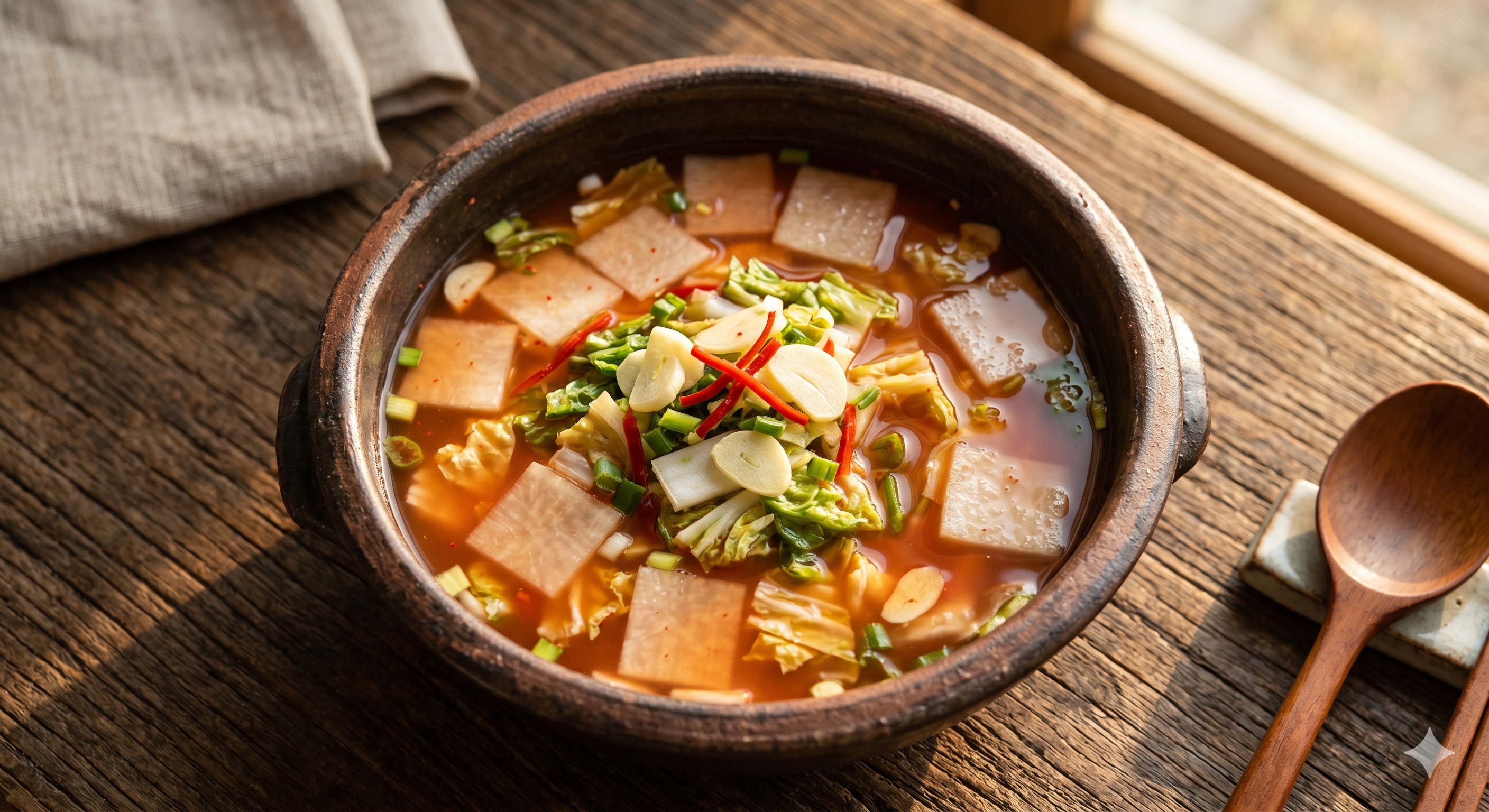 Nabak Kimchi (Water Kimchi with Radish and Cabbage) (나박김치)