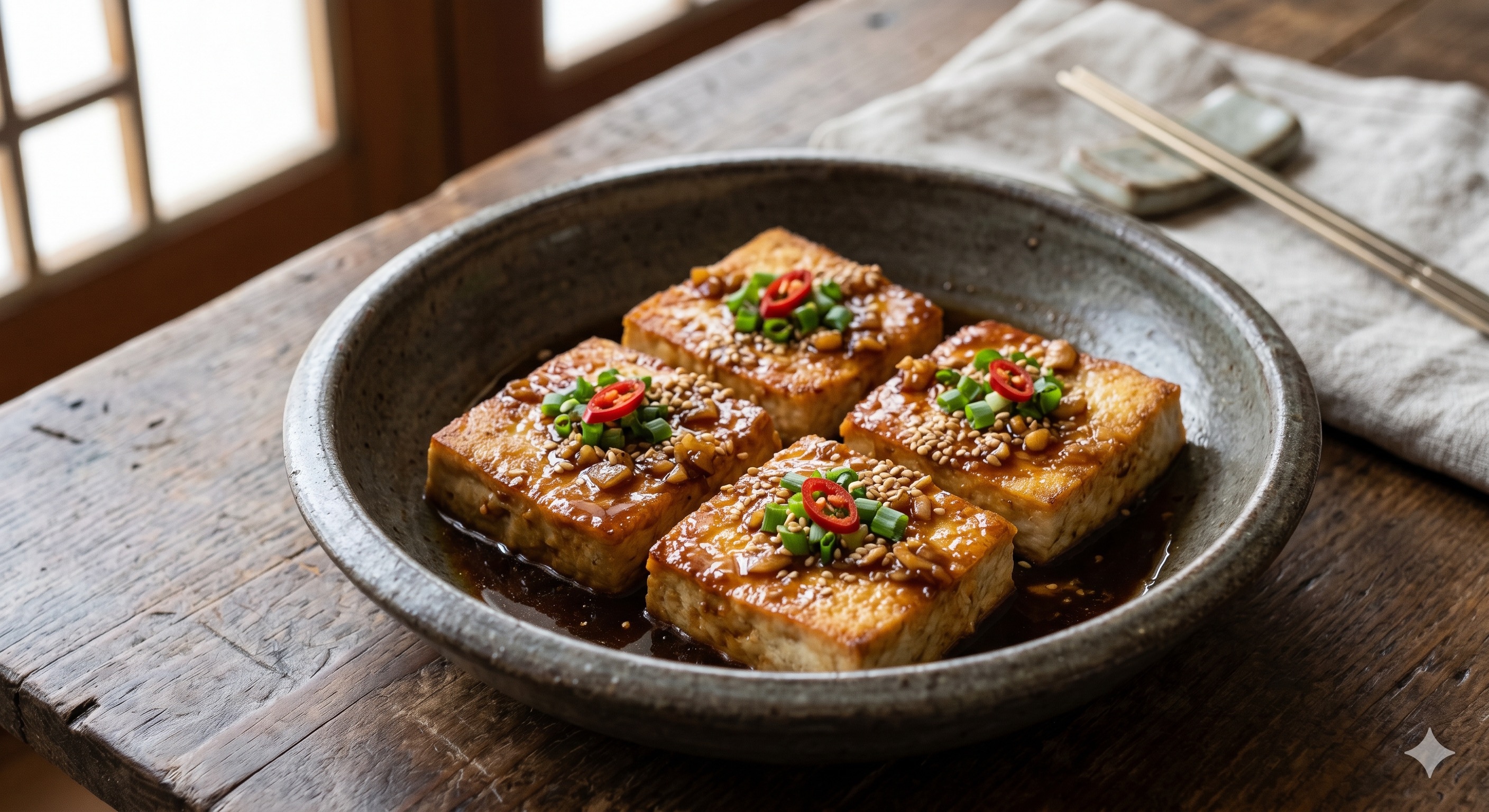 Dubu Steak (Korean Tofu Steak) (두부스테이크)