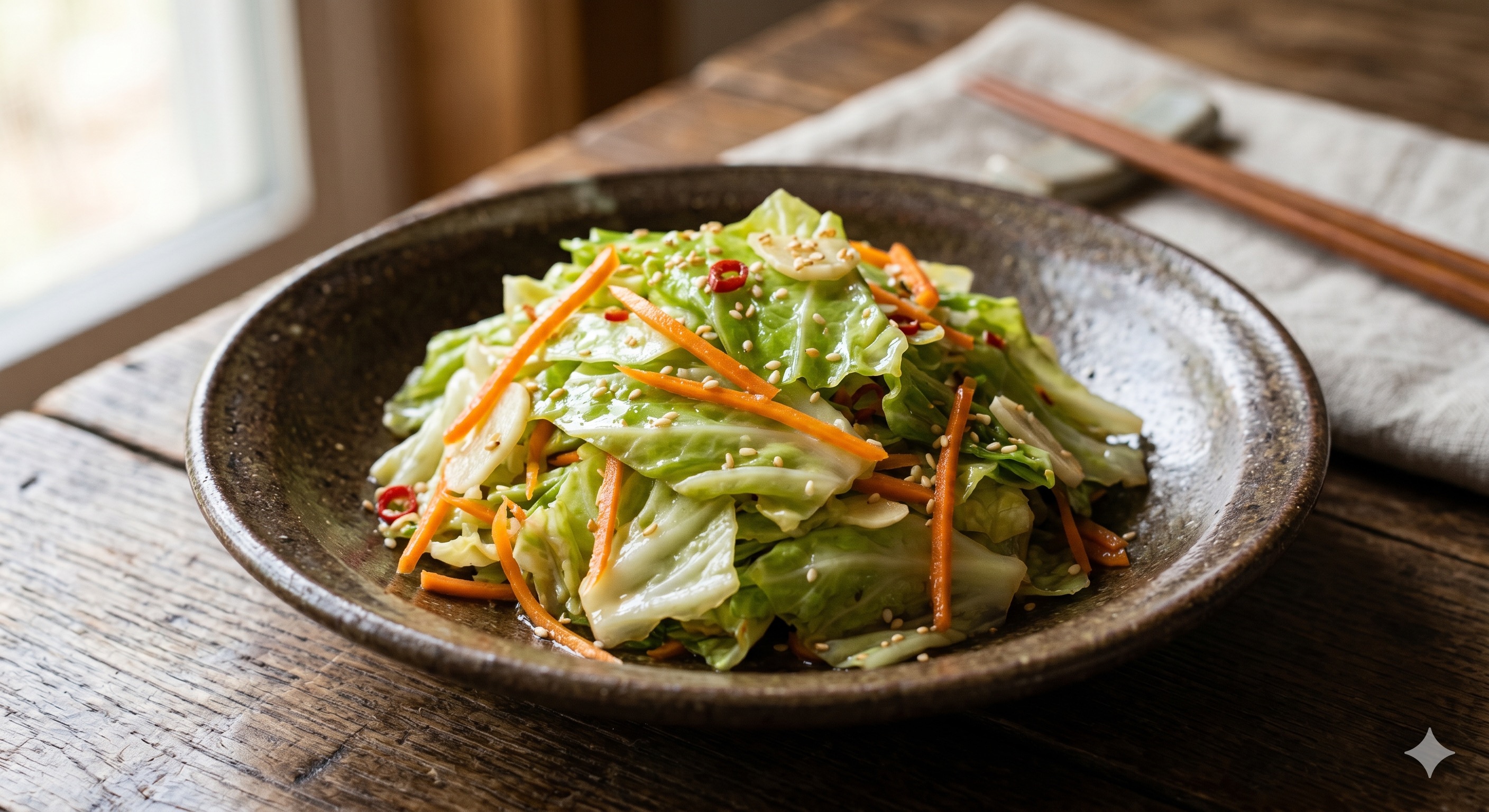 Hand-Rubbed Spring Cabbage Pickle (봄 양배추 손절임)