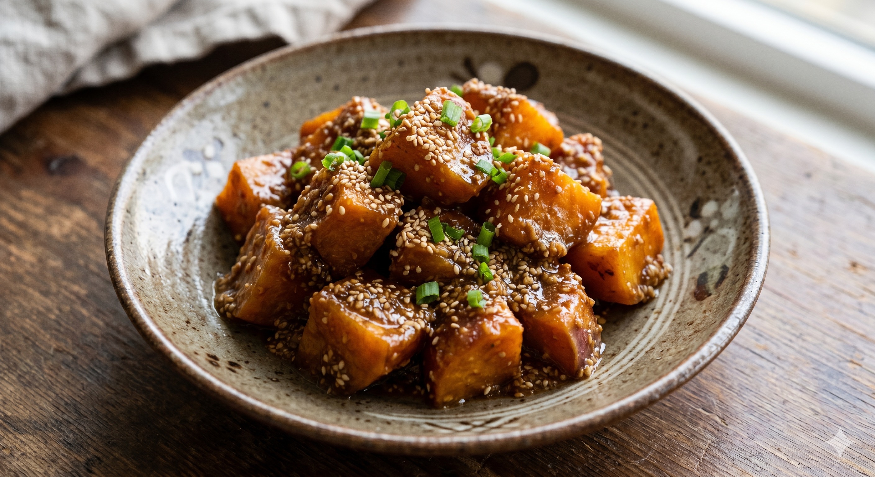 Sweet Potato with Sesame Sauce (고구마 참깨 소스)