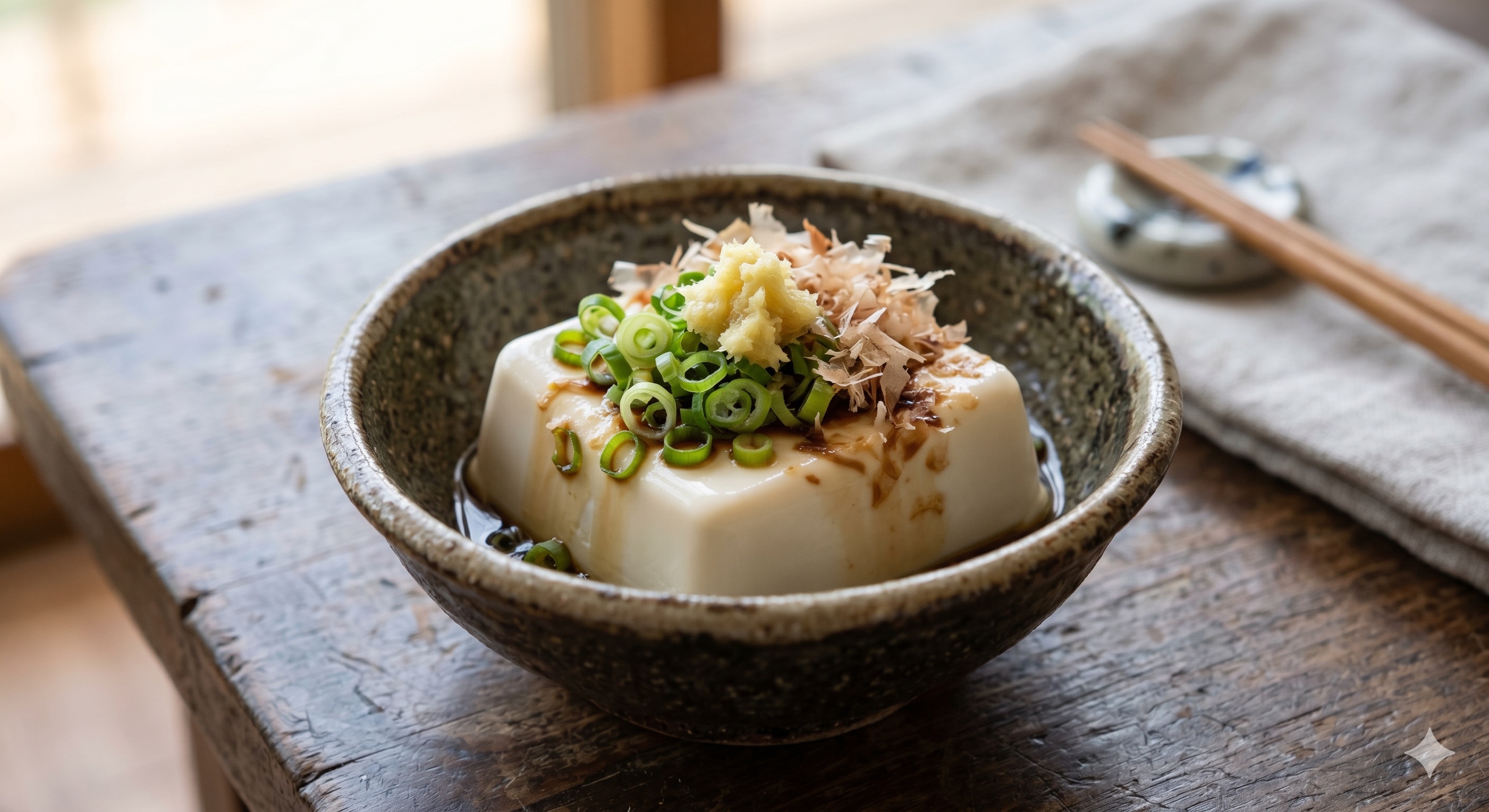 Hiyayakko (Chilled Tofu) (히야얏코 (냉두부))