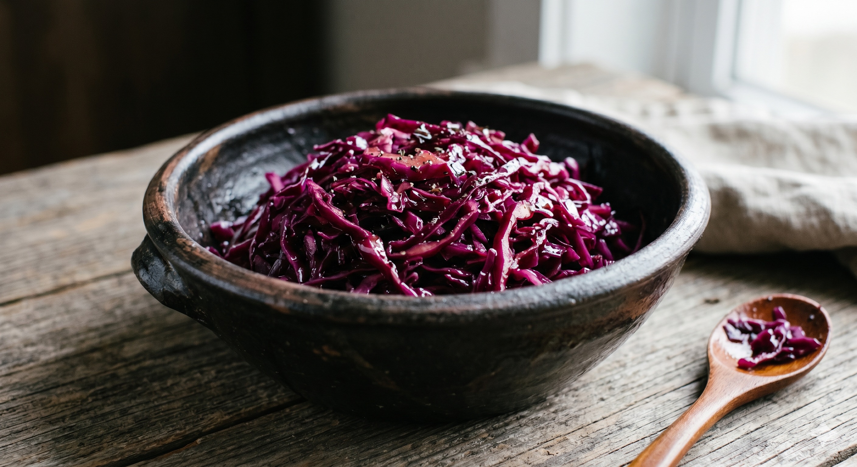 Quick Red Cabbage Worcestershire Marinade (적양배추 우스터소스 마리네)