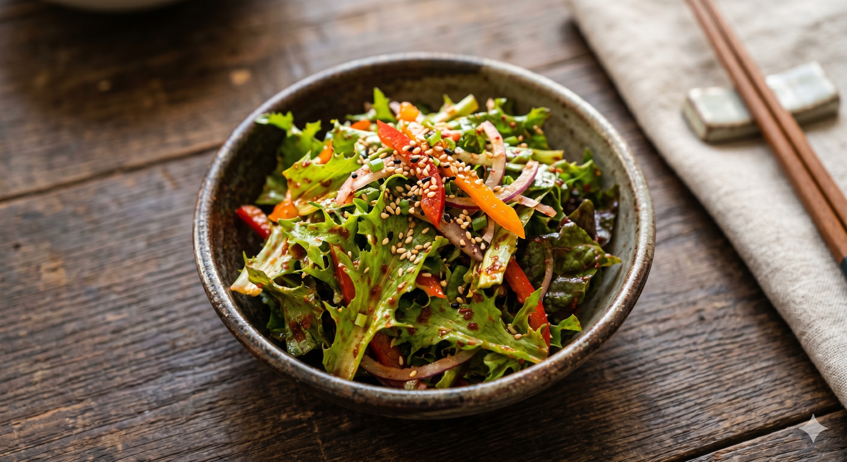 Chicory Salad with Spicy Dressing (치커리 겉절이)