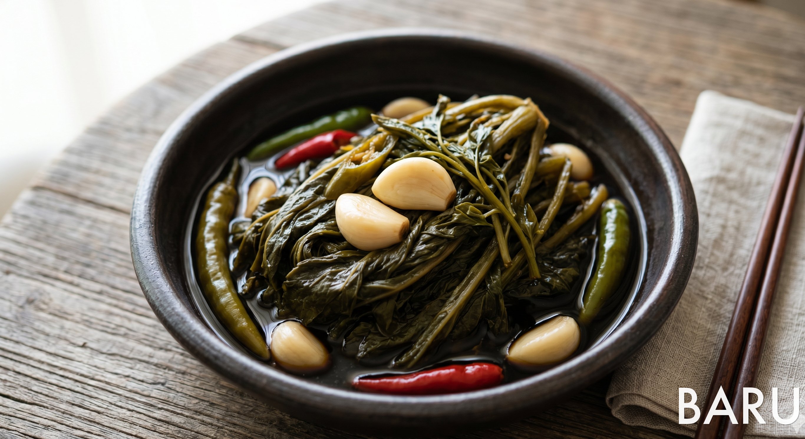 Chwinamul Jangajji (취나물 장아찌)