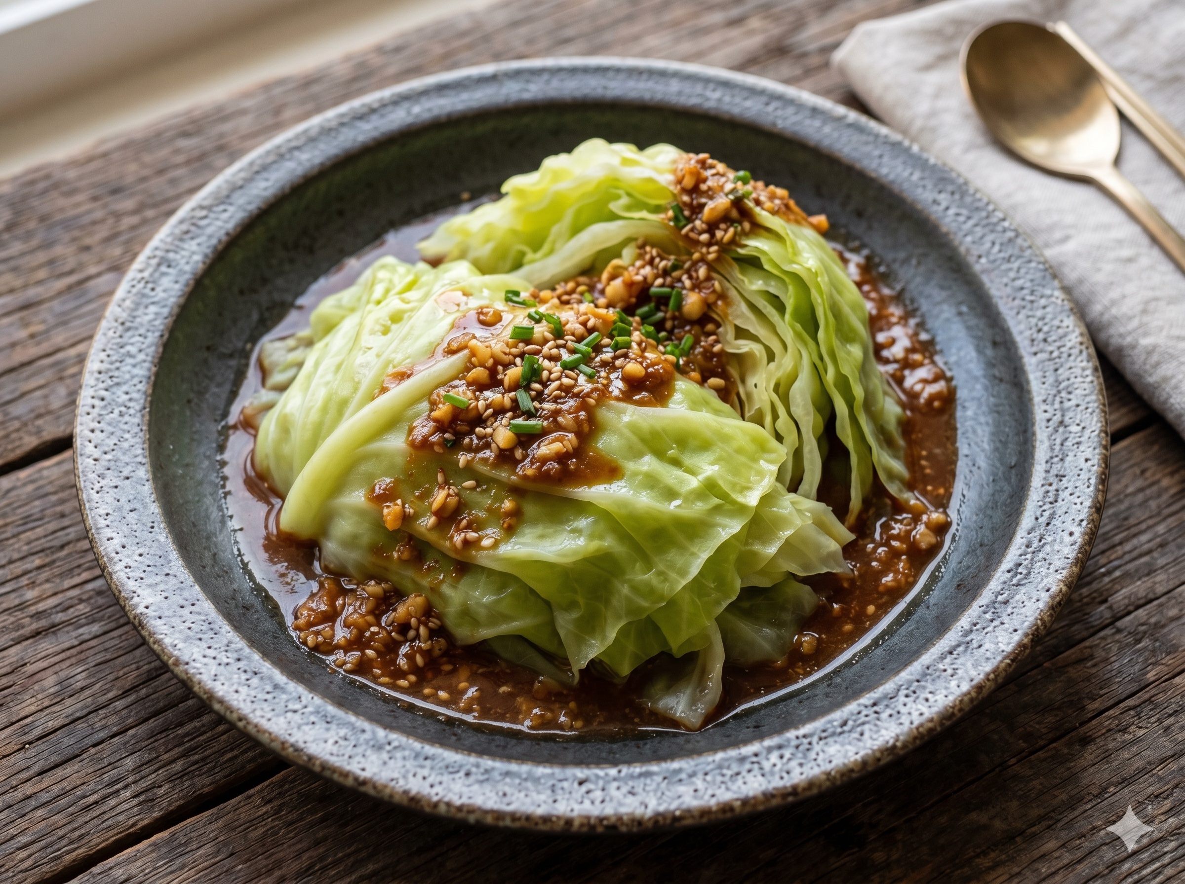 Steamed Cabbage (양배추 찜)