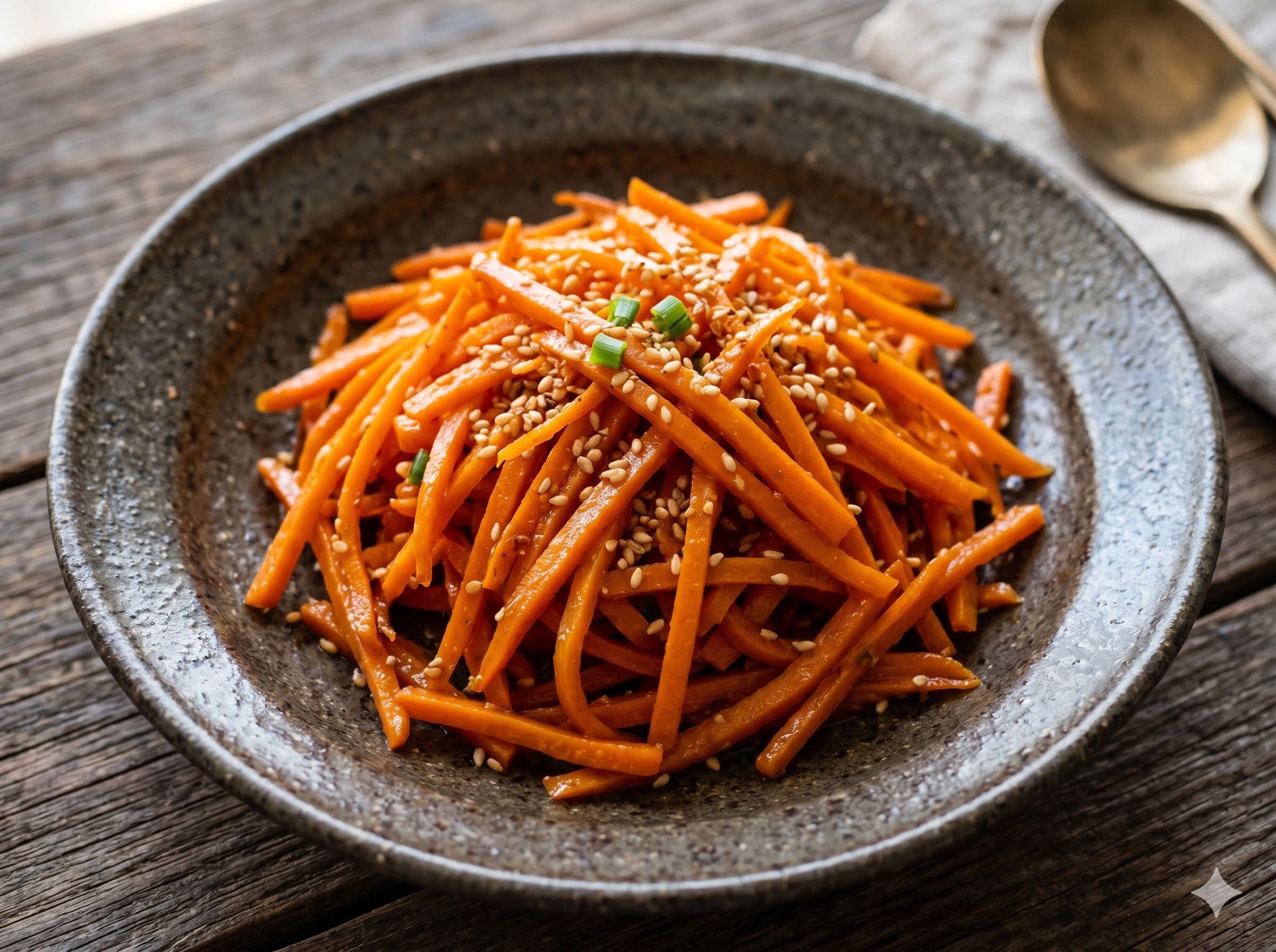 Stir-fried Julienned Carrot (당근채 볶음)