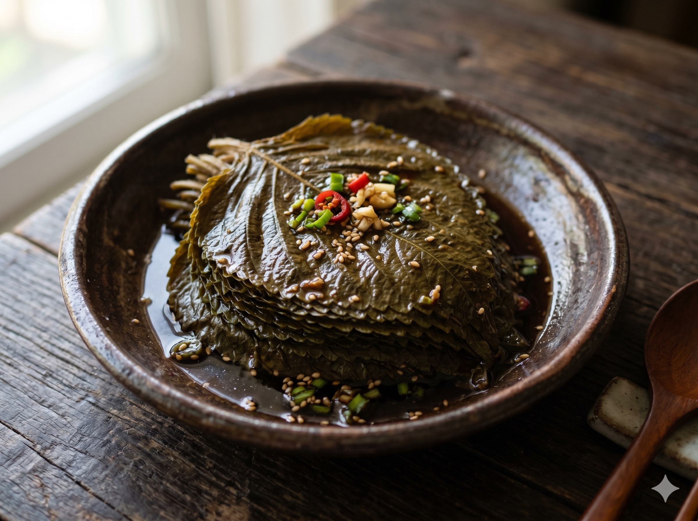 Soy-pickled Perilla Leaves (깻잎 장아찌)