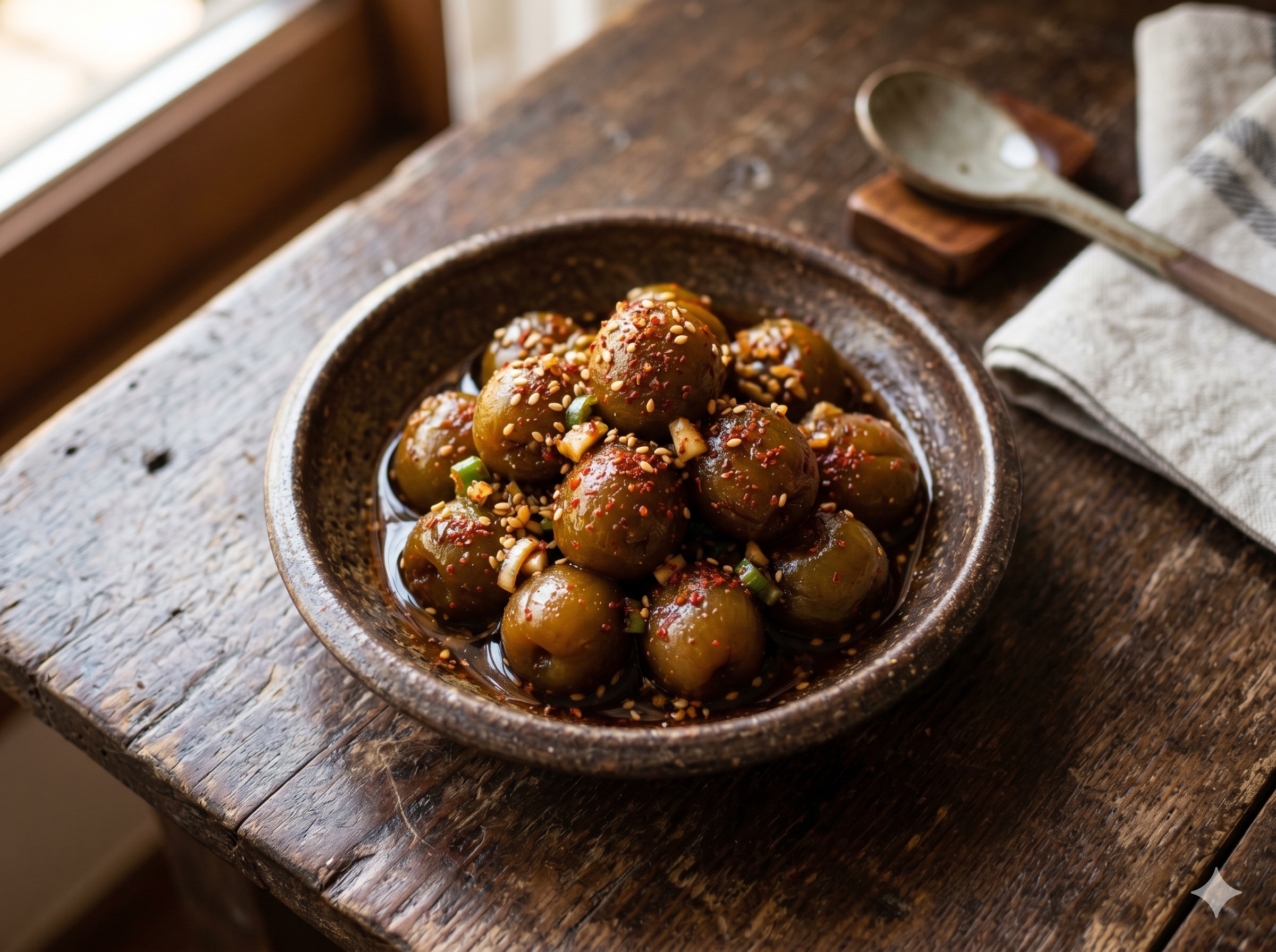 Pickled Green Plum (매실 장아찌)