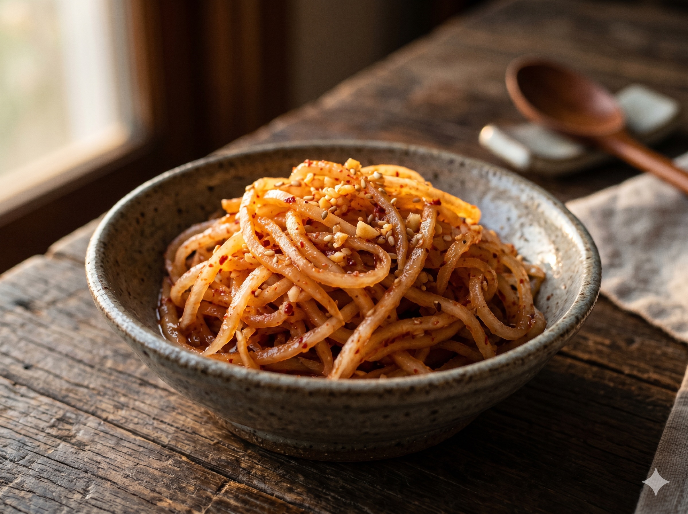 Seasoned Salt-pickled Radish (짠지 무침)