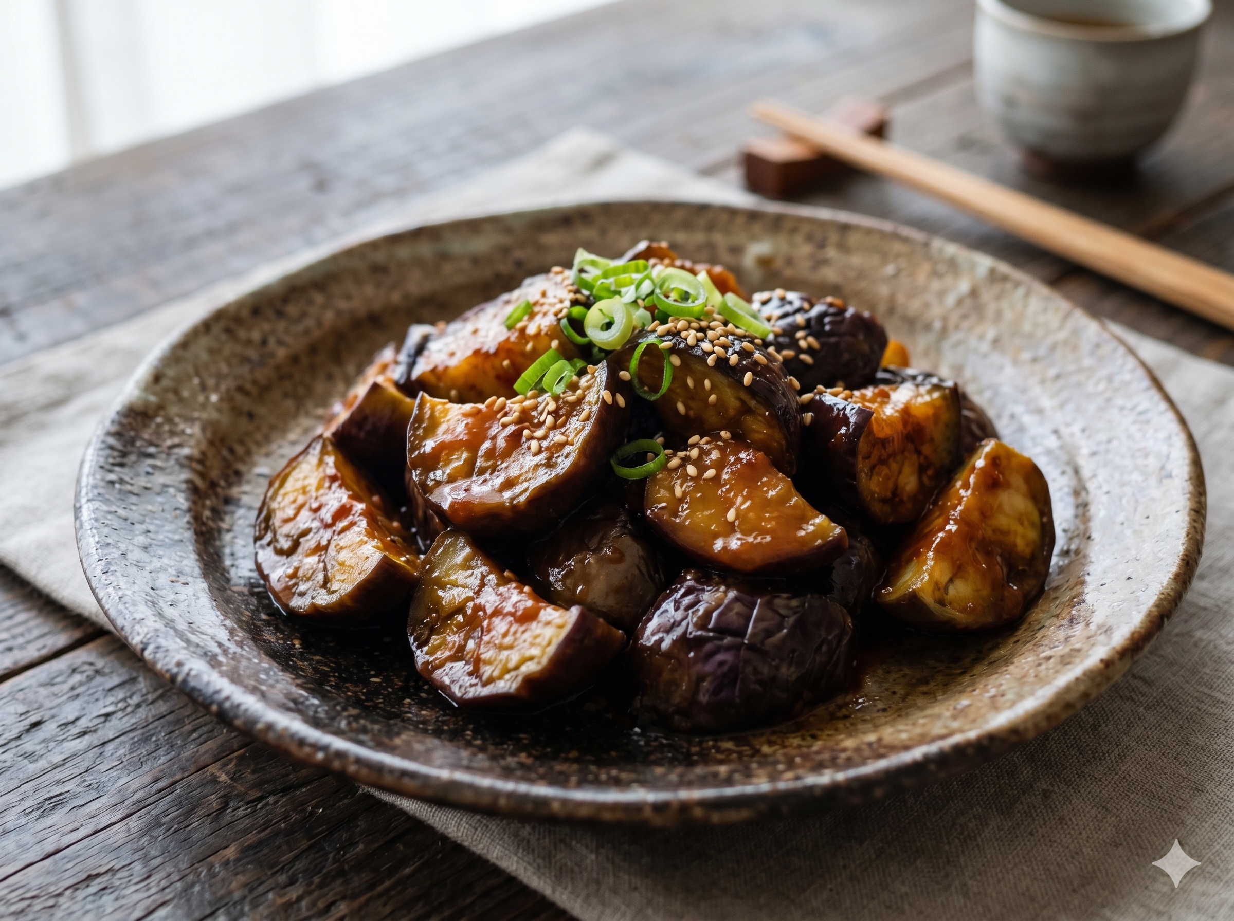 Miso Stir-fried Eggplant (나스노 미소이타메)