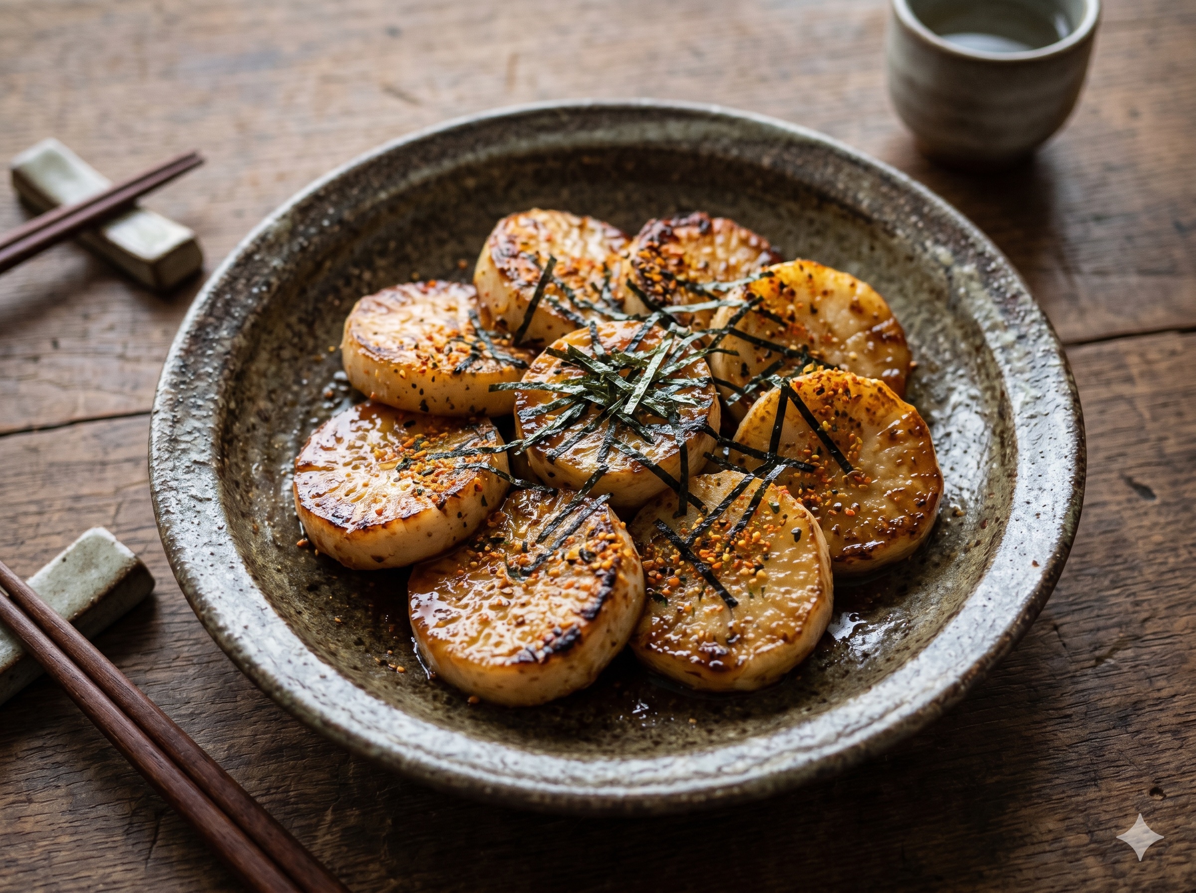 Grilled Mountain Yam (나가이모노 텟판야키)