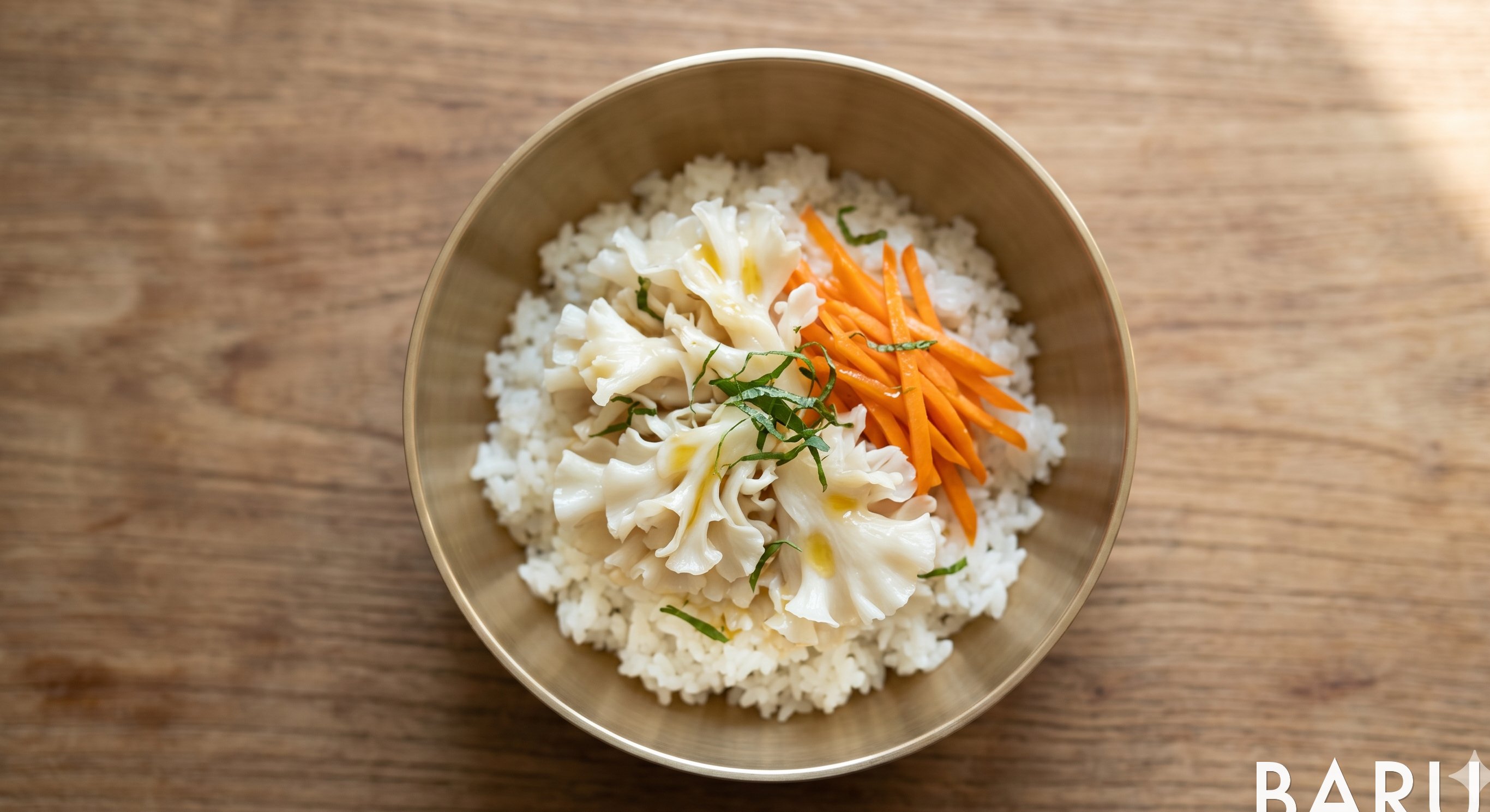 Silver Flower Mushroom Rice Bowl (꽃송이버섯 덮밥)