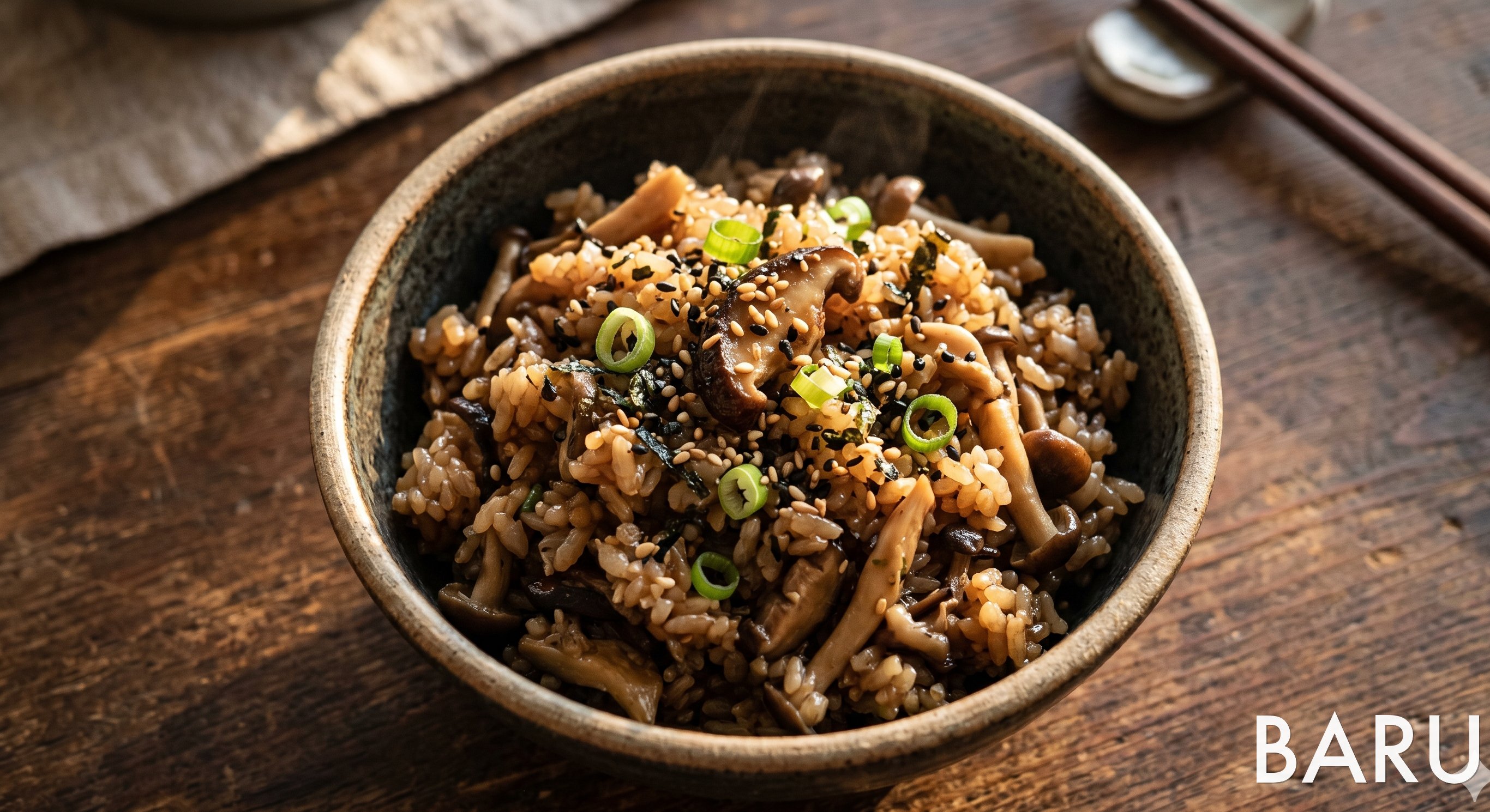 Mushroom Rice (Rice Cooker Method) (버섯솥밥)