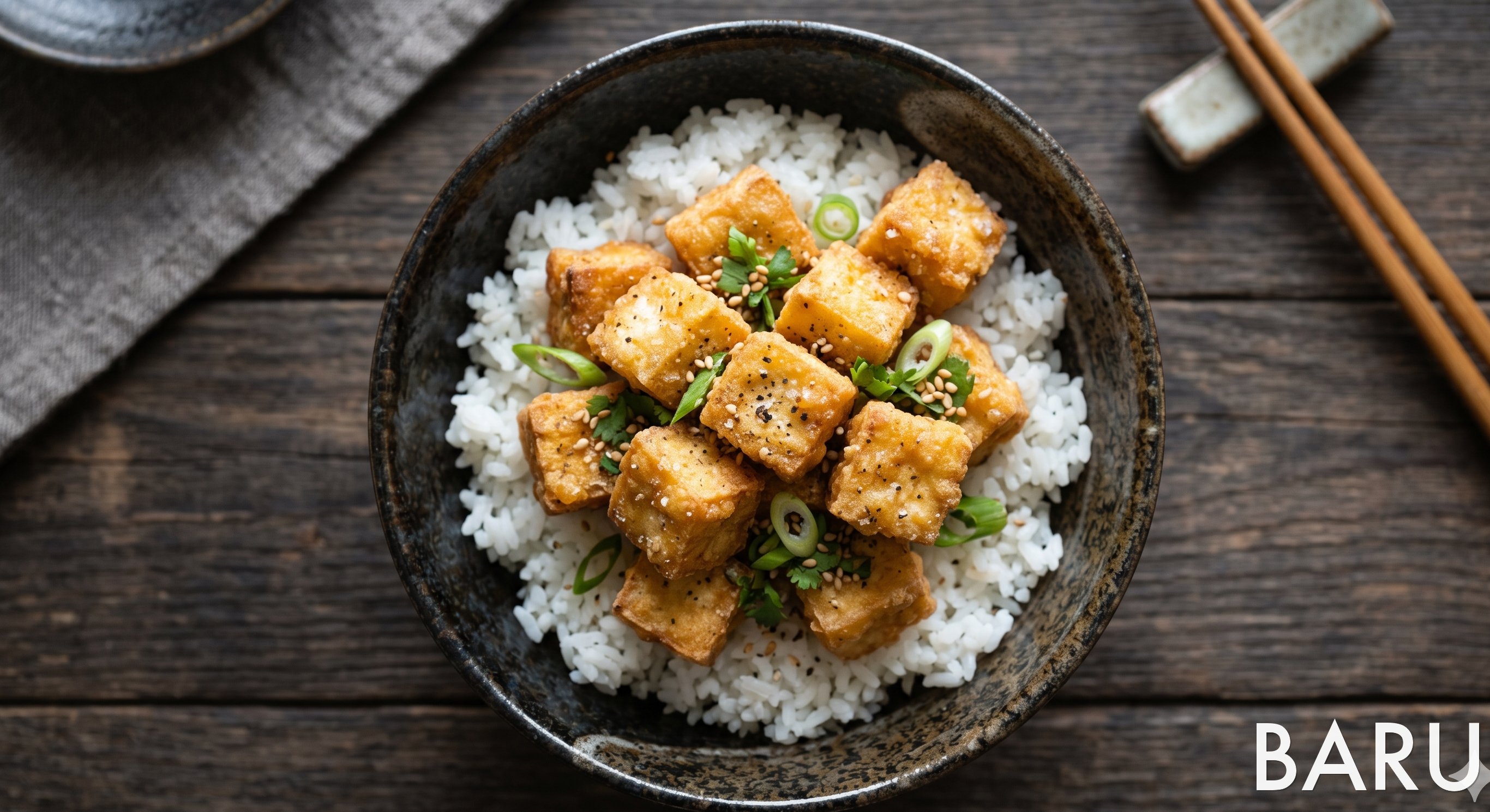 Crispy Tofu Rice Bowl (든든한 두부밥)