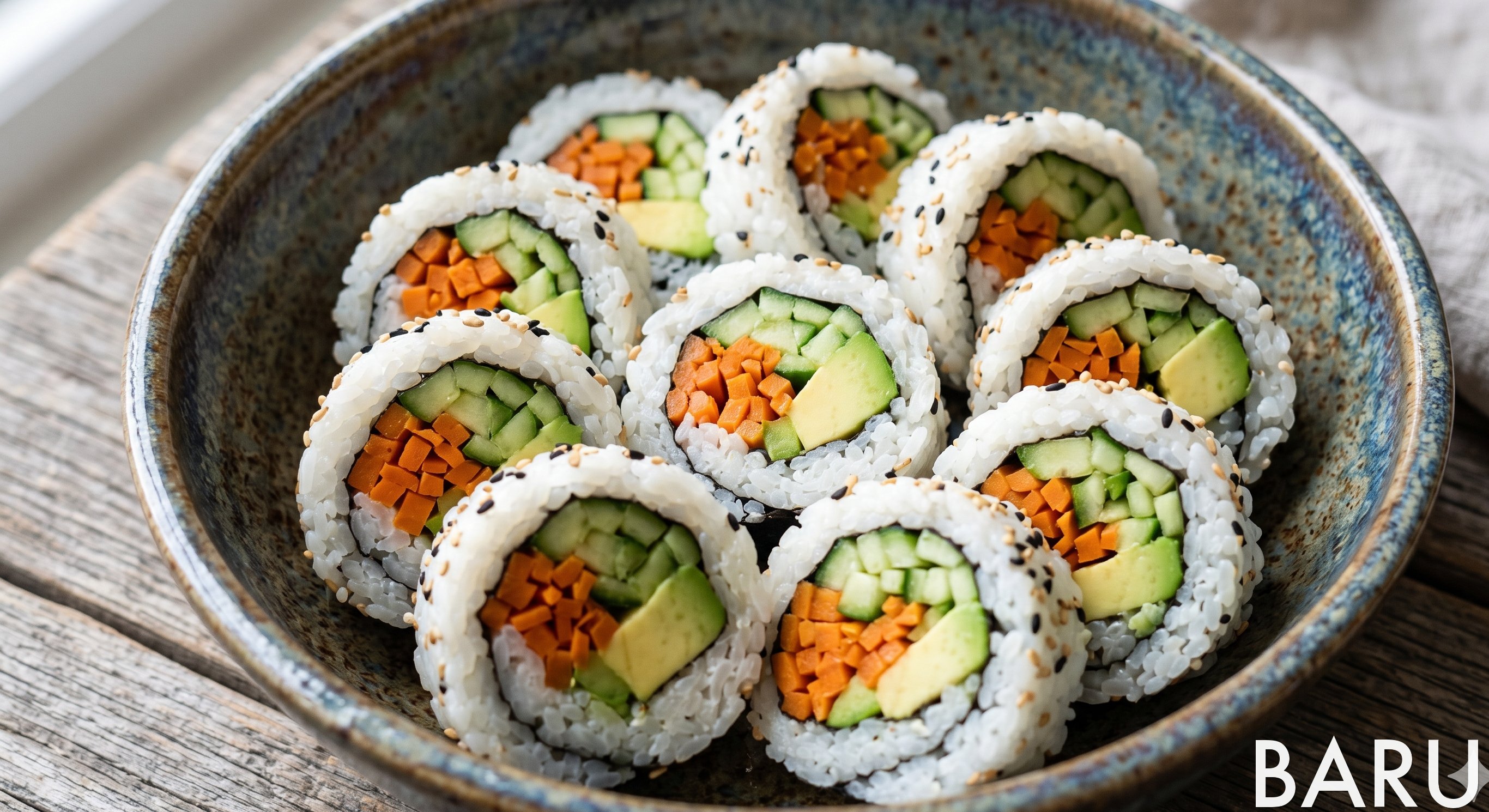 Nude Gimbap (Inside-Out Rice Rolls) (누드김밥)