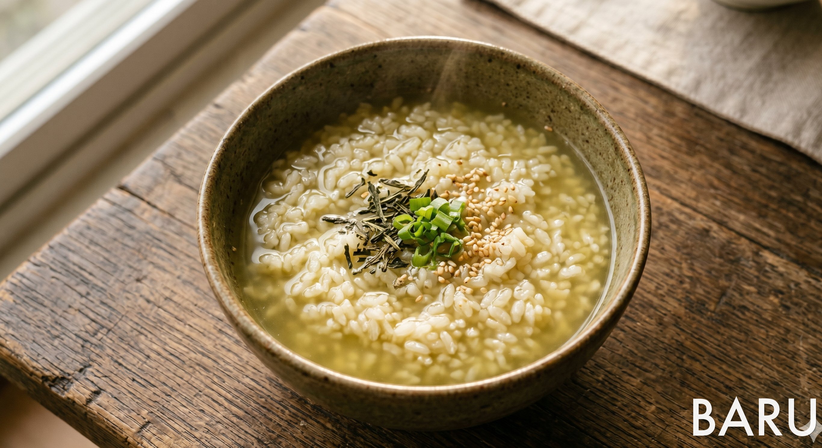 Green Tea Rice Porridge (차죽)