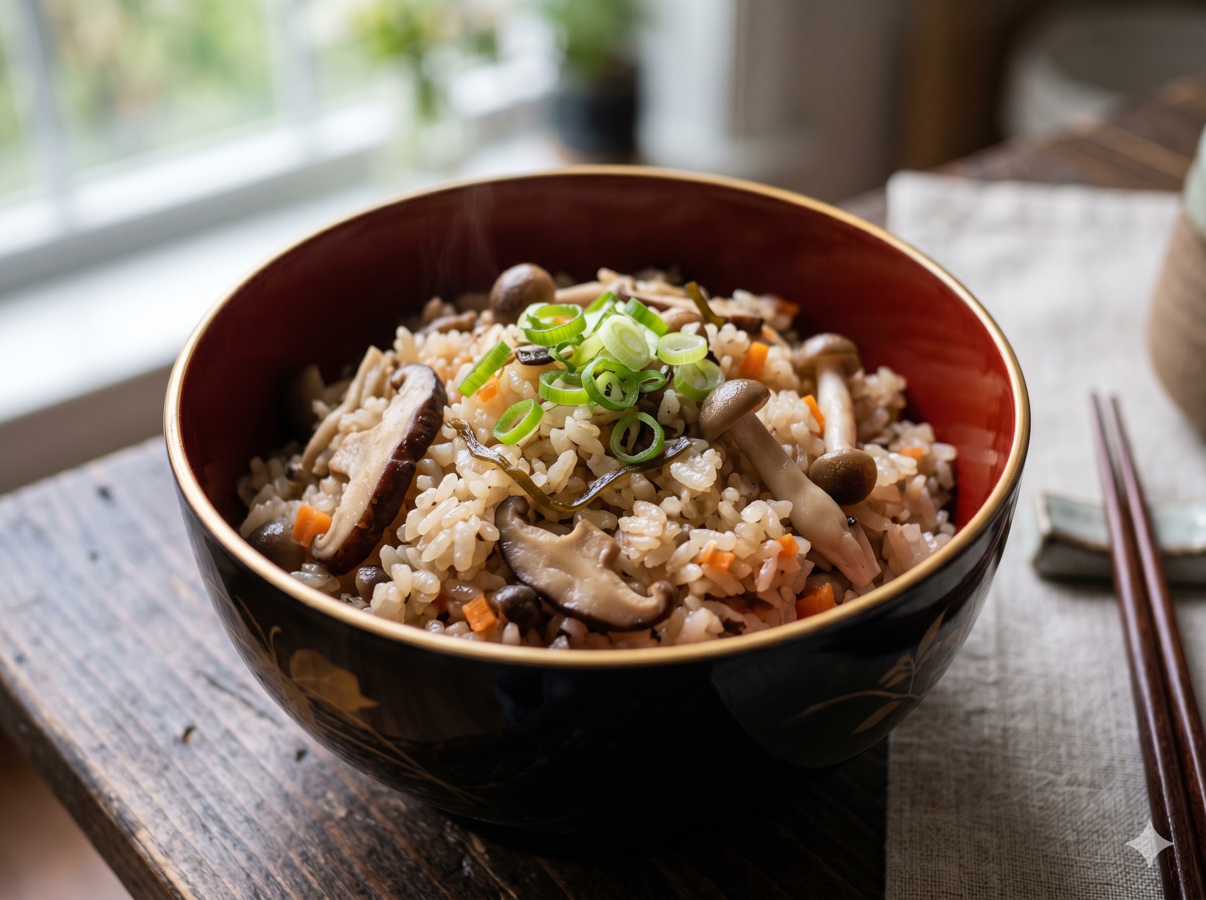 Mushroom Mixed Rice (키노코 타키코미고항)