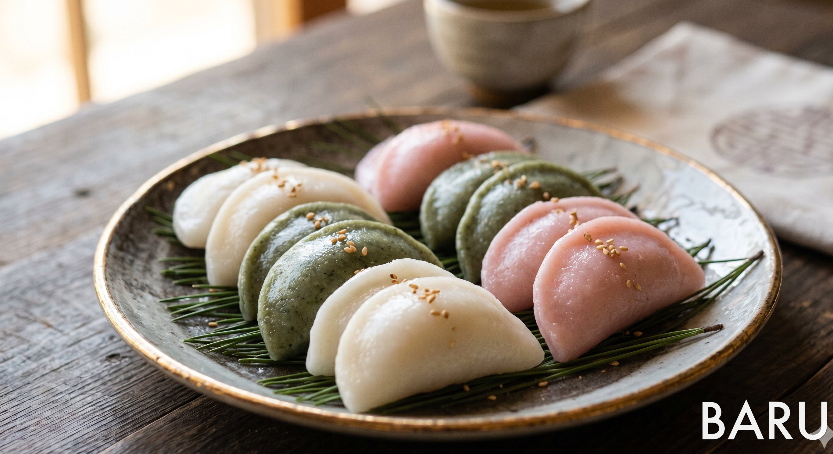 Songpyeon (Half-Moon Rice Cakes) (송편)