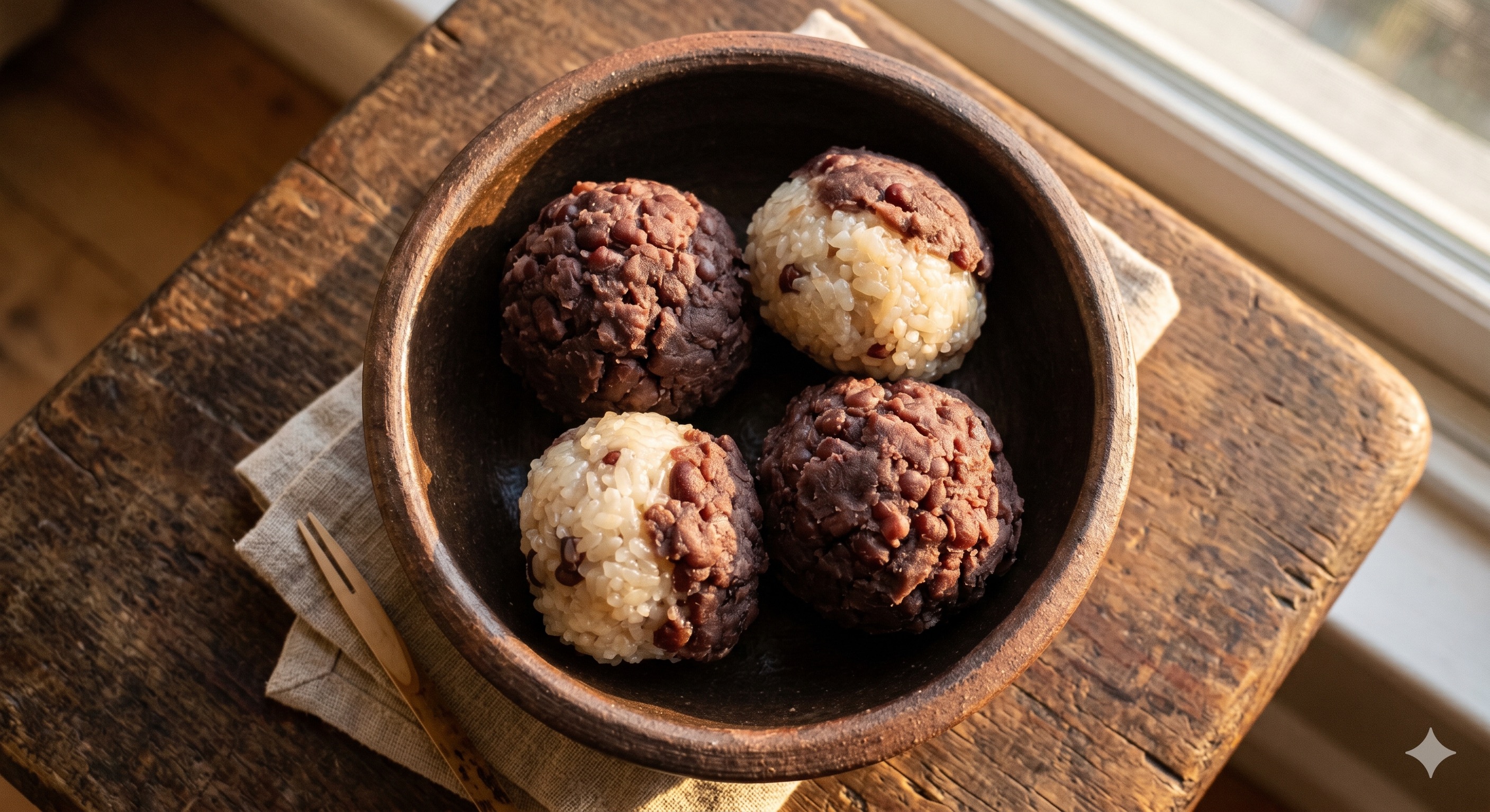 Ohagi (Sweet Rice Balls with Red Bean) (오하기 (팥 경단))