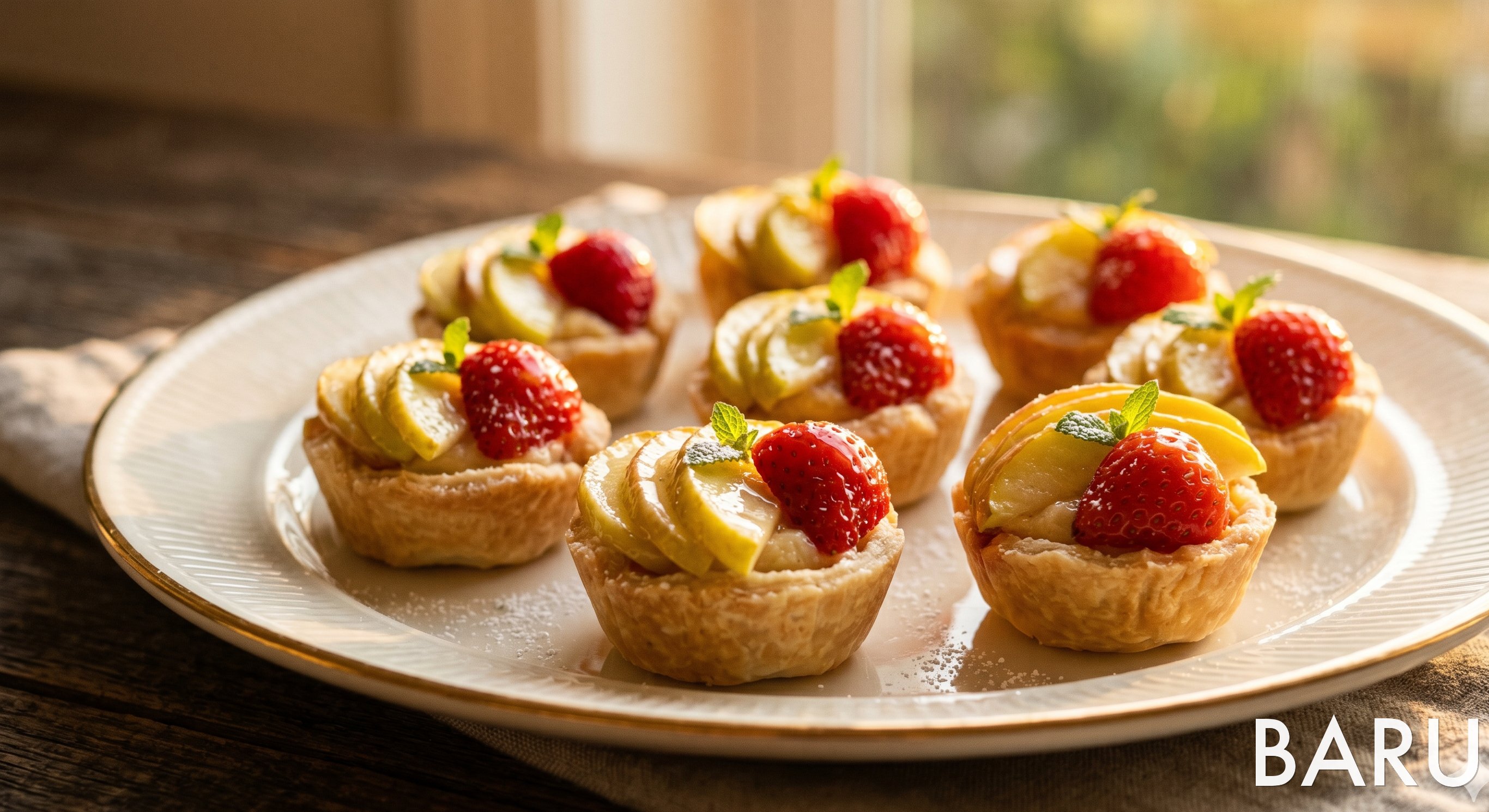 Apple & Strawberry Dessert Bites (귀여운 사과딸기 디저트)