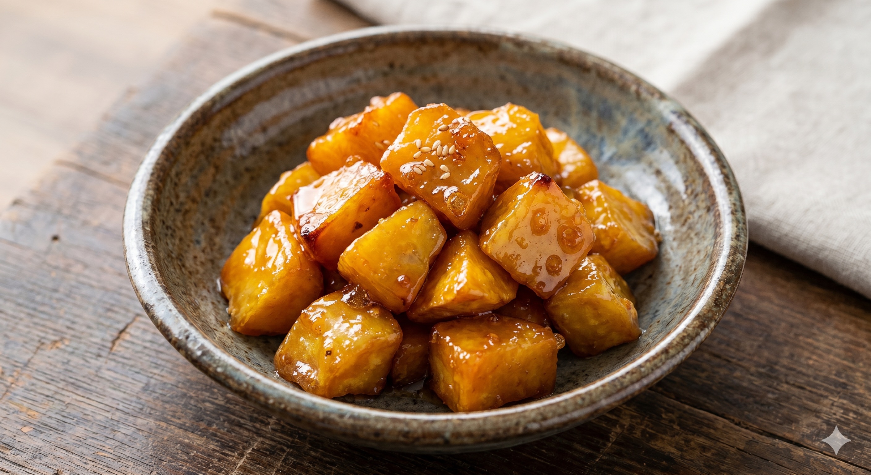 Sweet Glazed Sweet Potato (고구마 조림)
