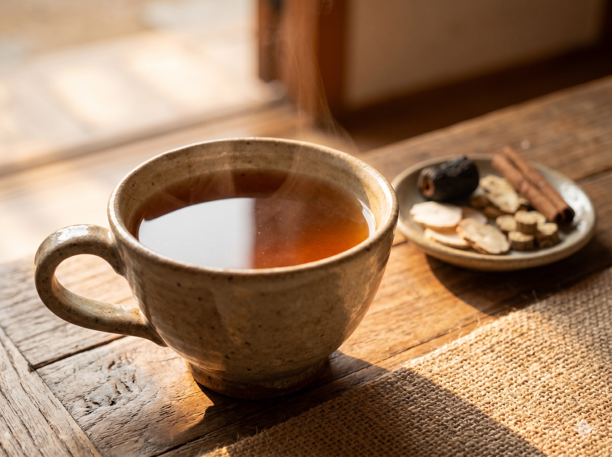 Ssanghwa Herbal Tonic Tea (Ssanghwa-cha) (쌍화차)