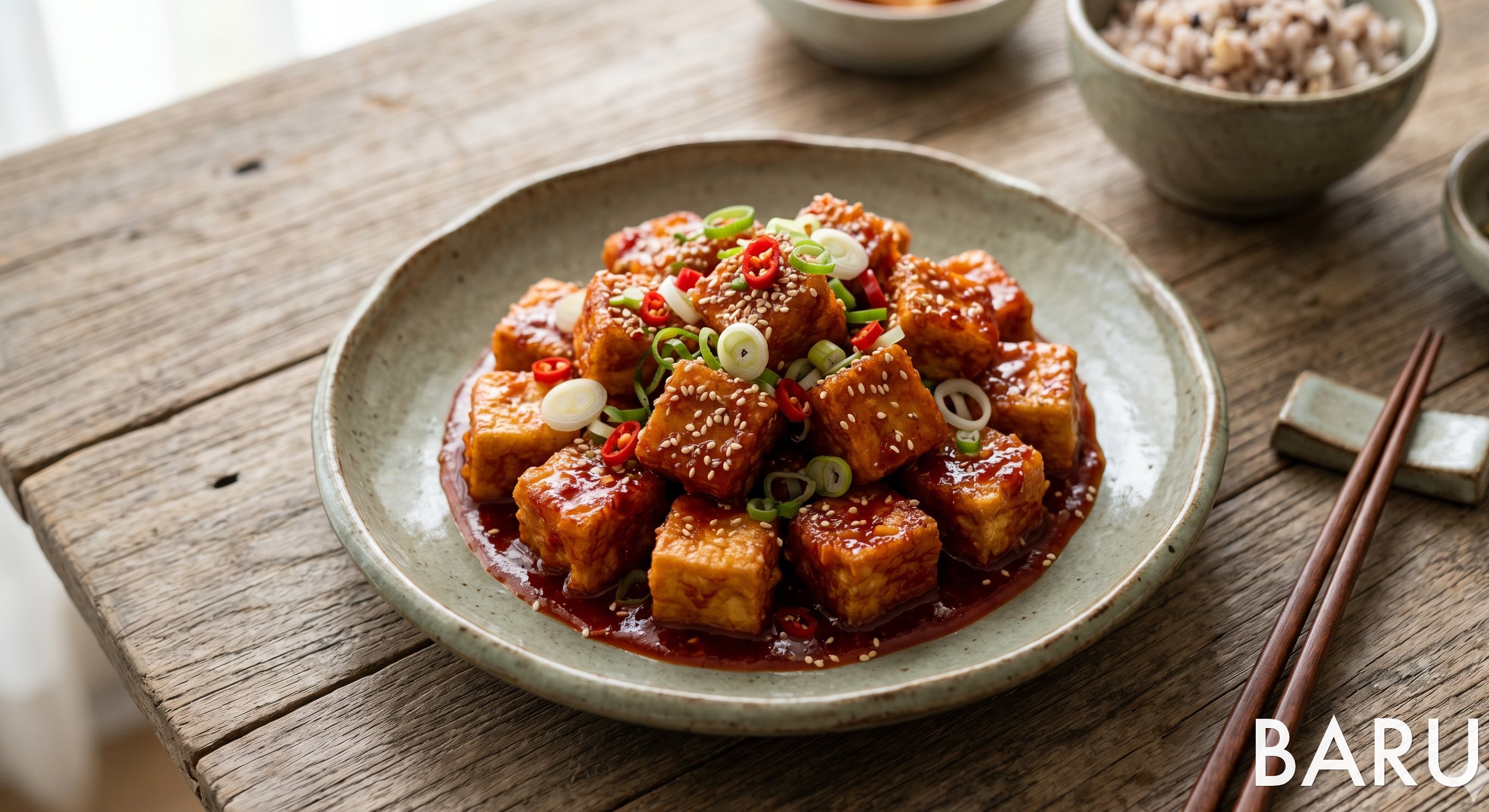 Chili Crispy Tofu Bites (칠리두부강정)