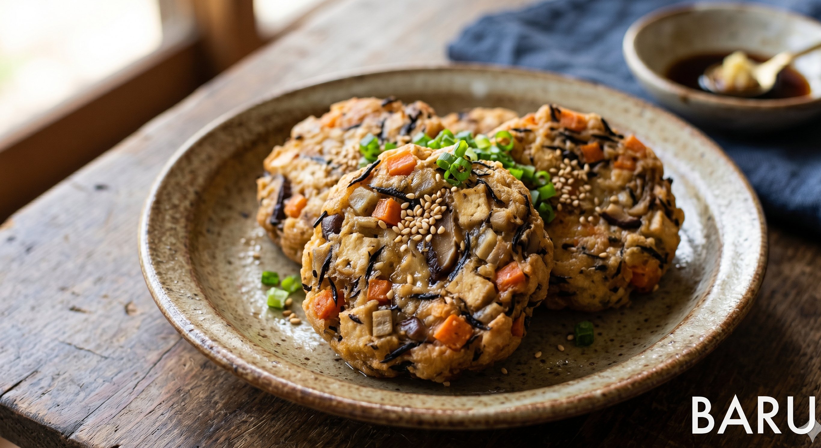 Ganmodoki (Tofu and Vegetable Fritters) (간모도키 (두부 채소 튀김))