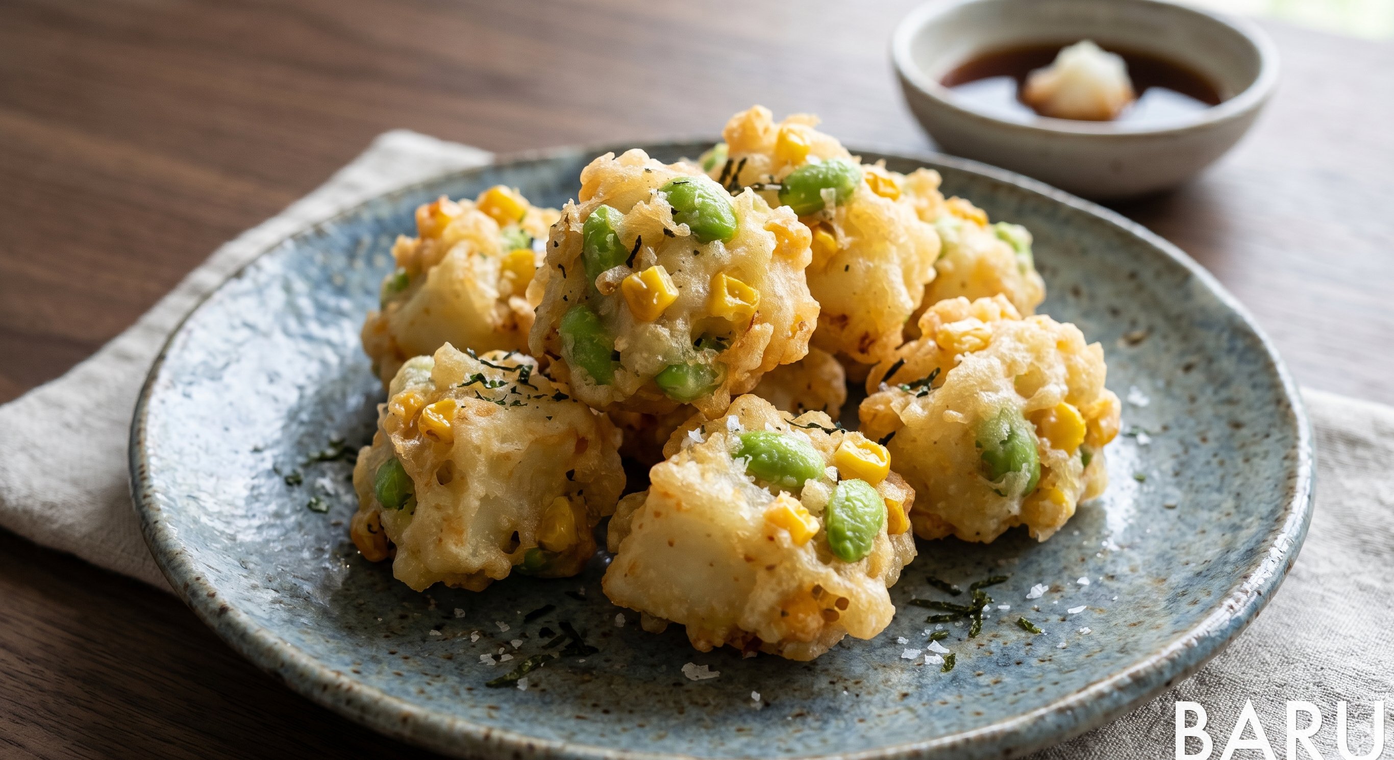 Kanoko-Style Potato Tempura (감자 가노코 튀김)