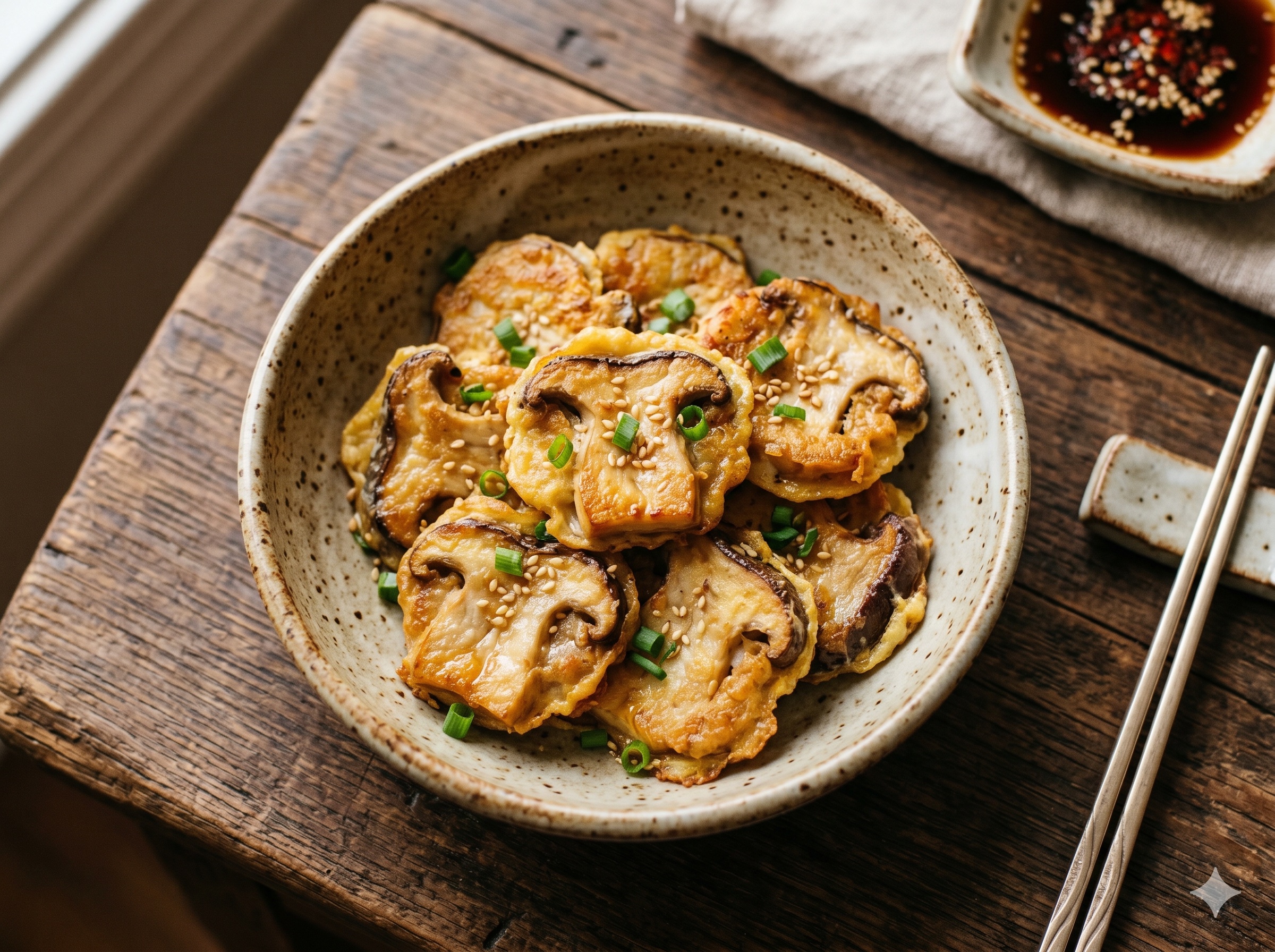 King Oyster Mushroom Pancake (새송이버섯전)