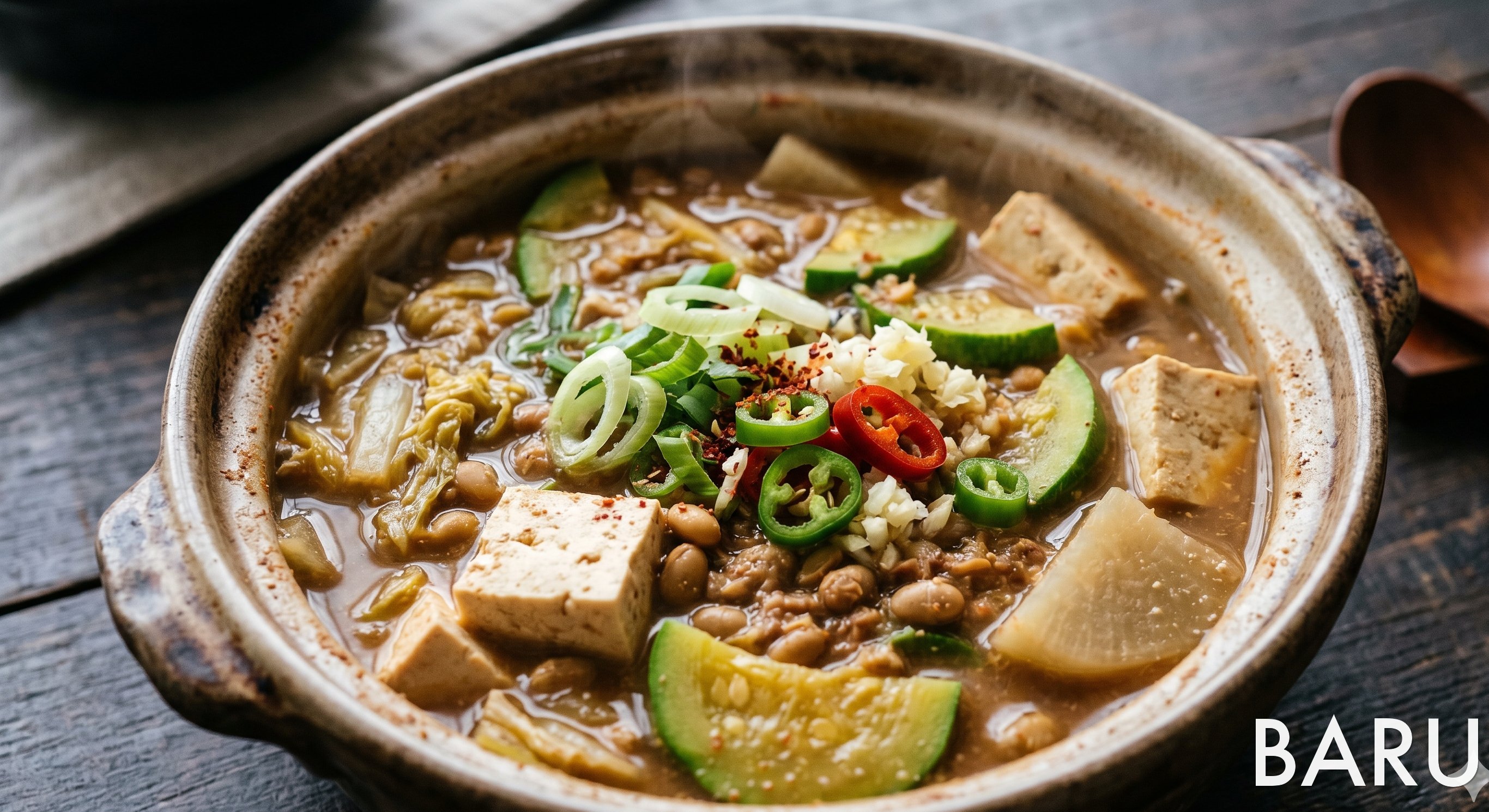 Mild Cheonggukjang Doenjang Stew (순한 청국장 된장찌개)