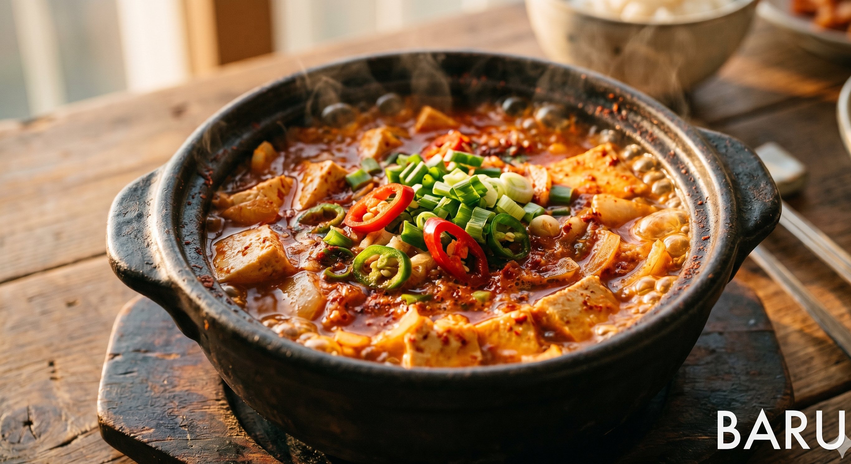 Spicy Tofu Stew (얼큰한 두부찌개)