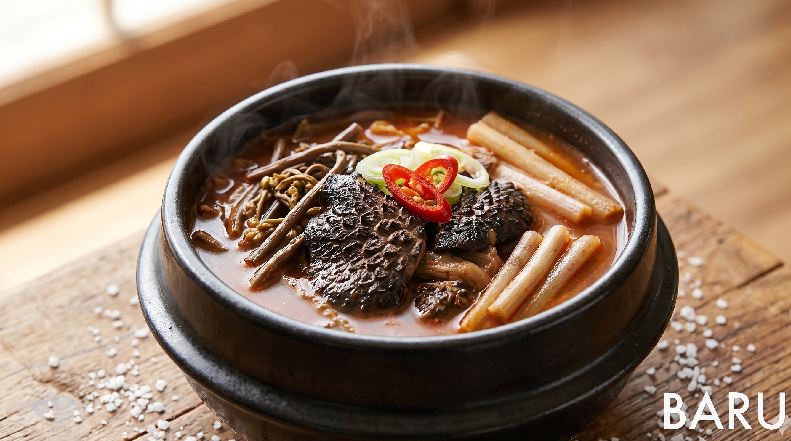 Neungi Mushroom Spicy Soup (능이버섯 육개장)