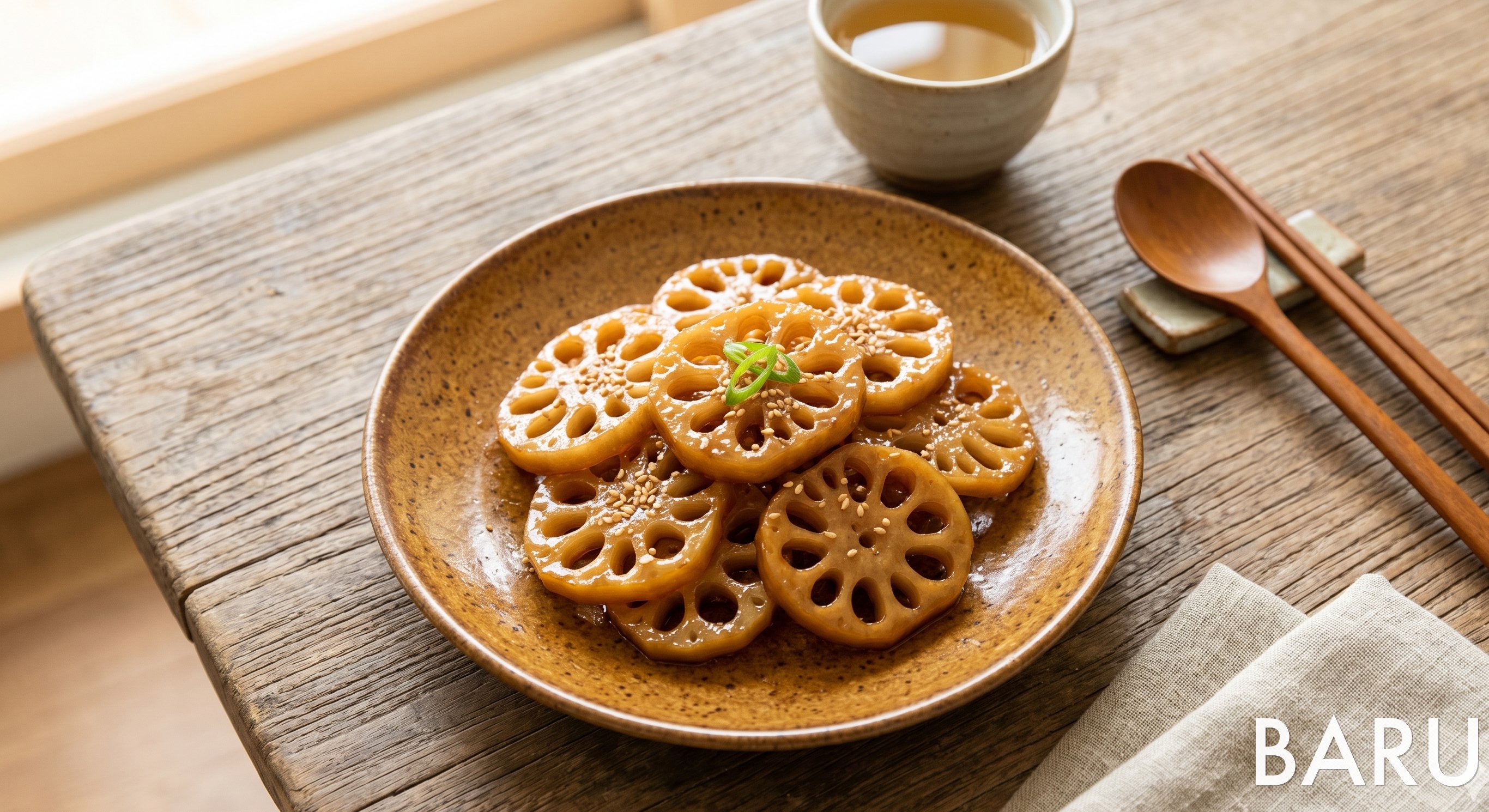 Sweet Soy-glazed Lotus Root (연근조림)