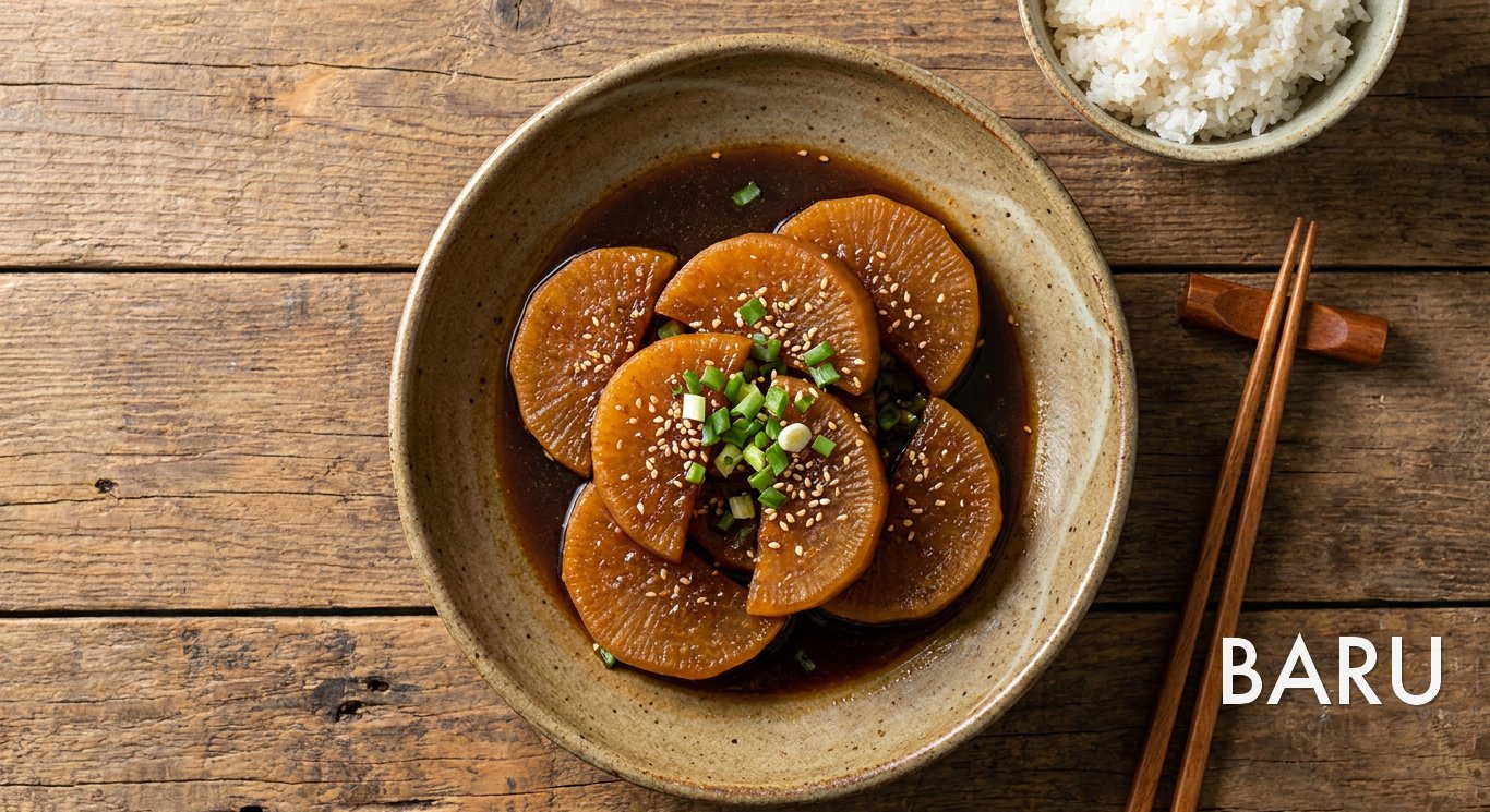 Soy-braised Radish (무조림)