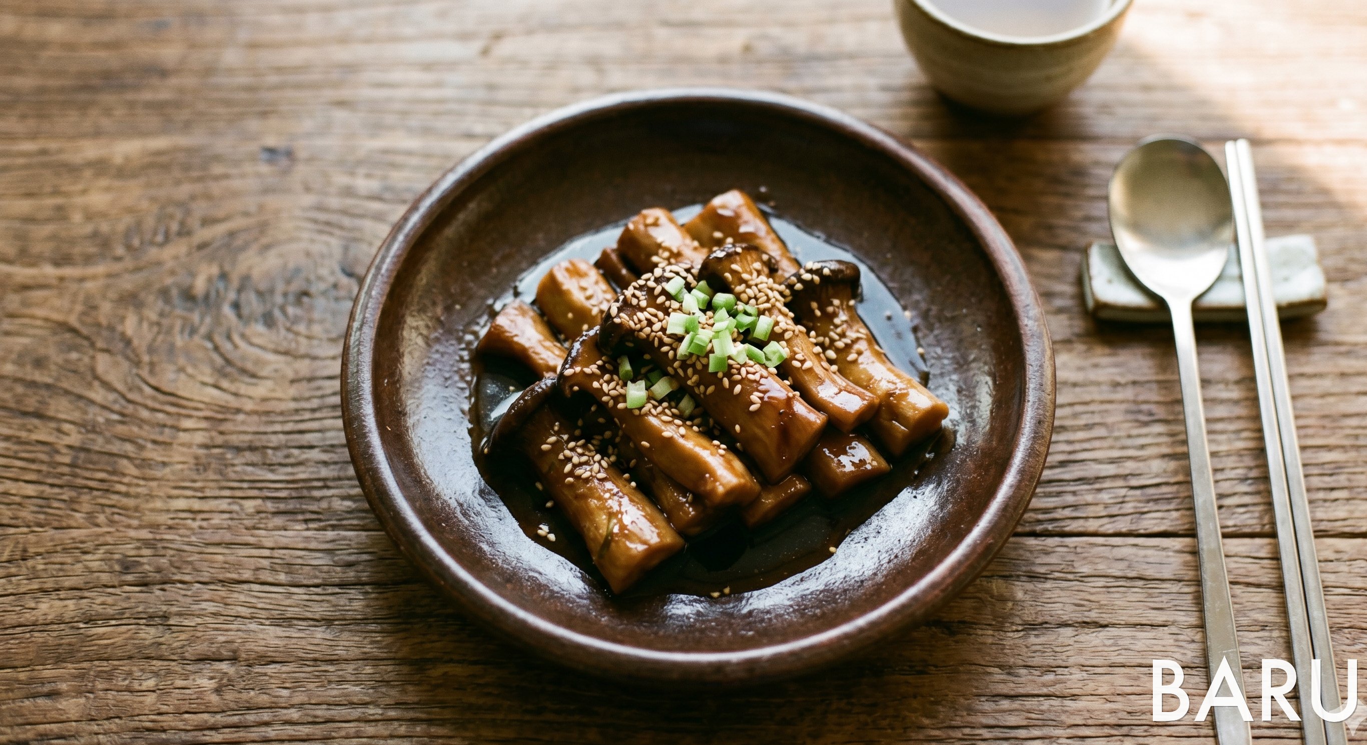 Temple-style Braised Shiitake Mushroom Stems (표고버섯 밑둥조림)