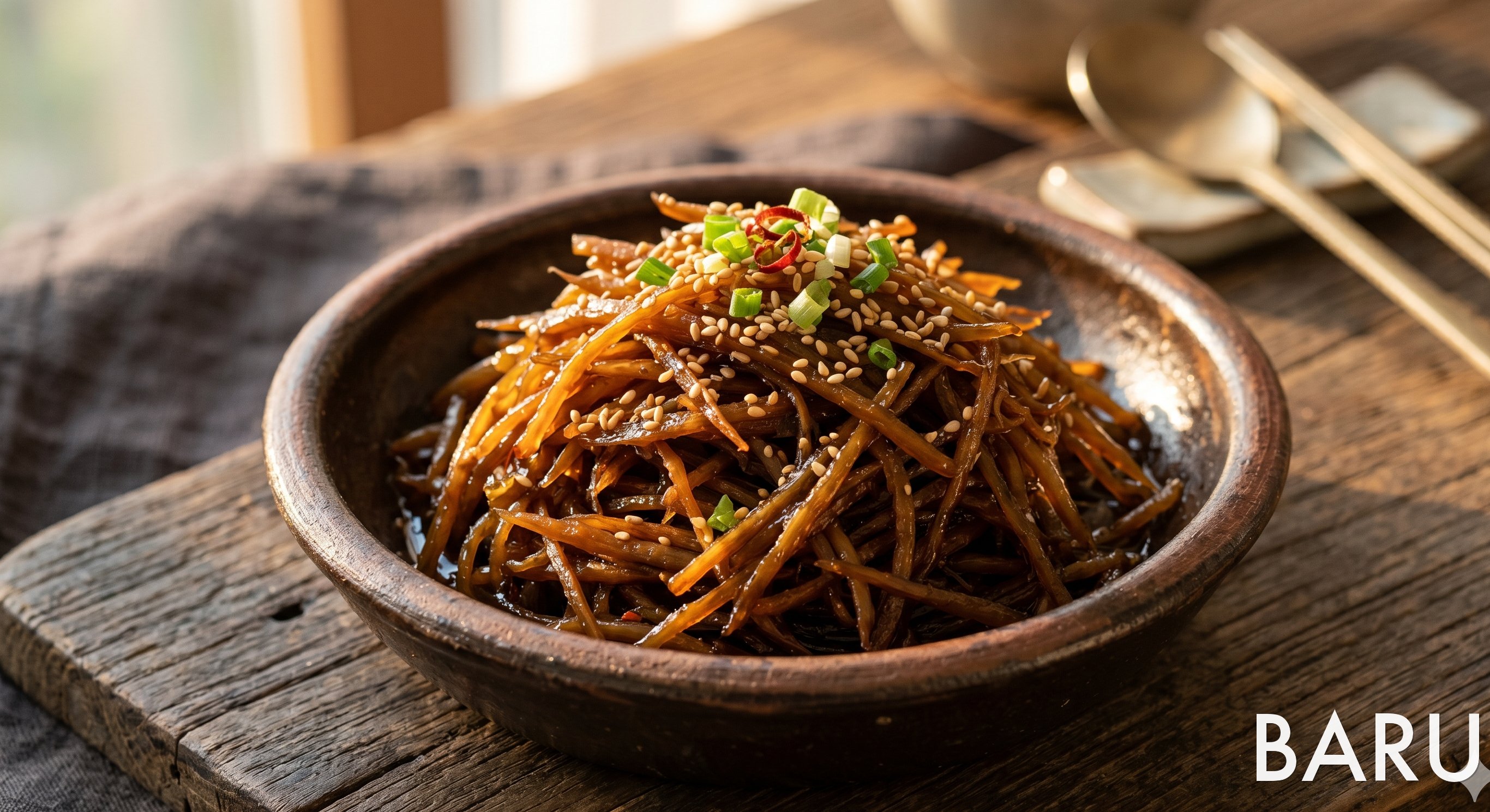 Braised Julienned Burdock Root (아삭한 우엉조림)