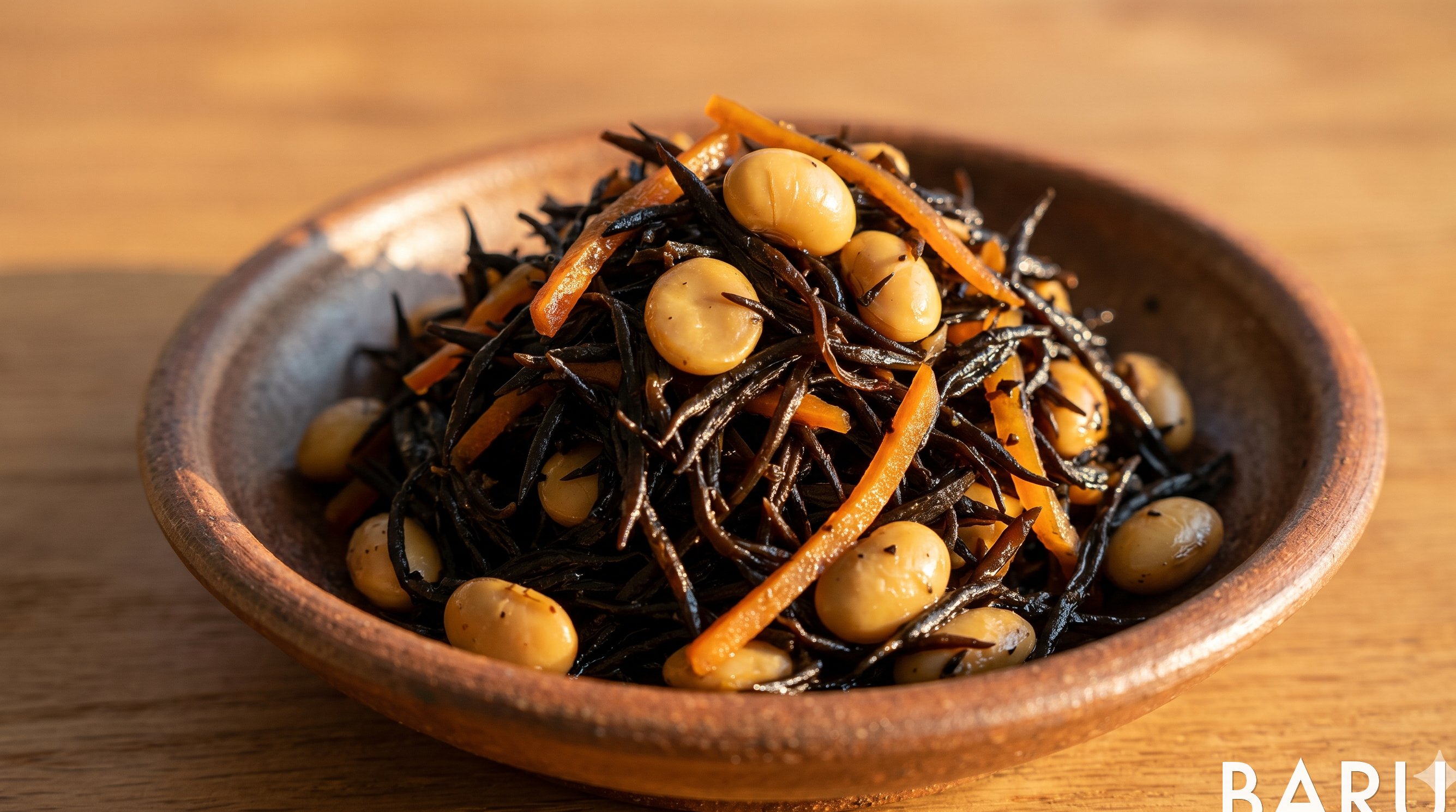 Simmered Hijiki Seaweed with Flattened Soybeans (톳 납작콩 조림)