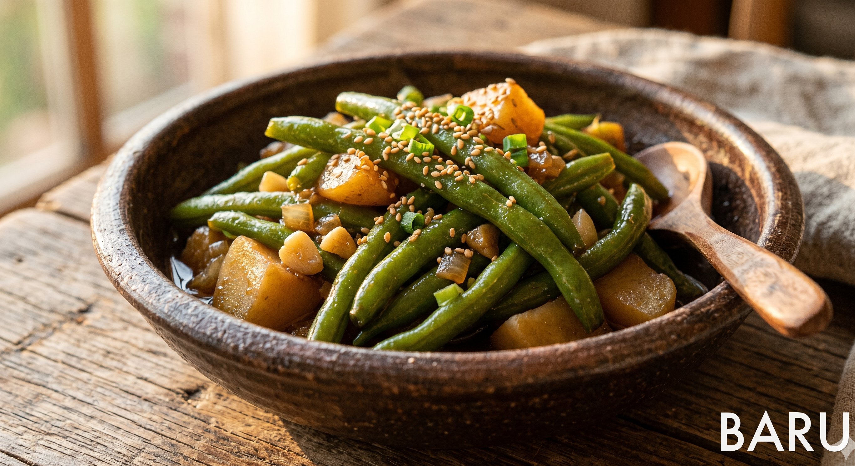 Country-Style Green Bean Stew (깍지콩 시골 조림)