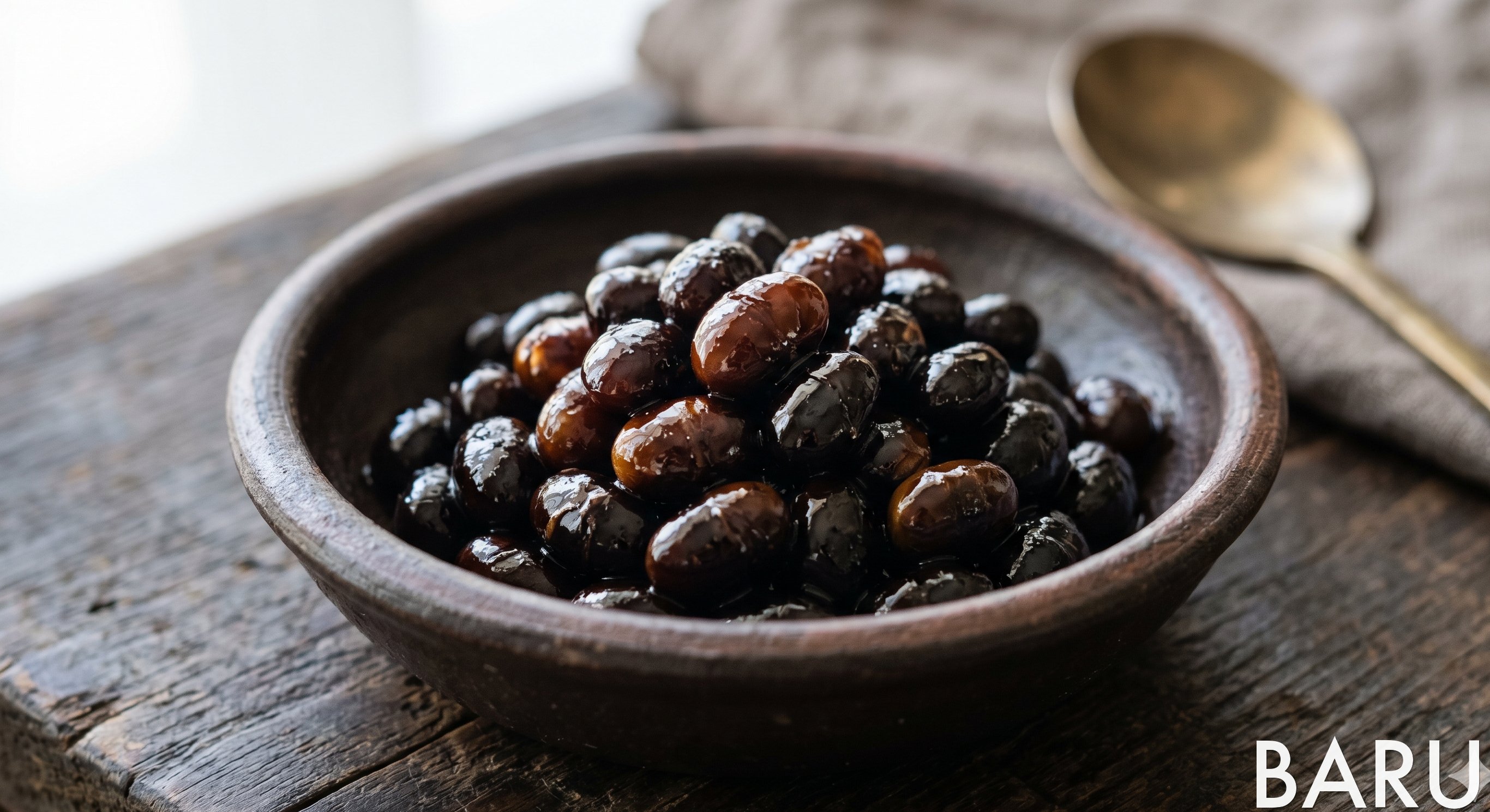 Sweet Soy Braised Black Beans (콩자반)