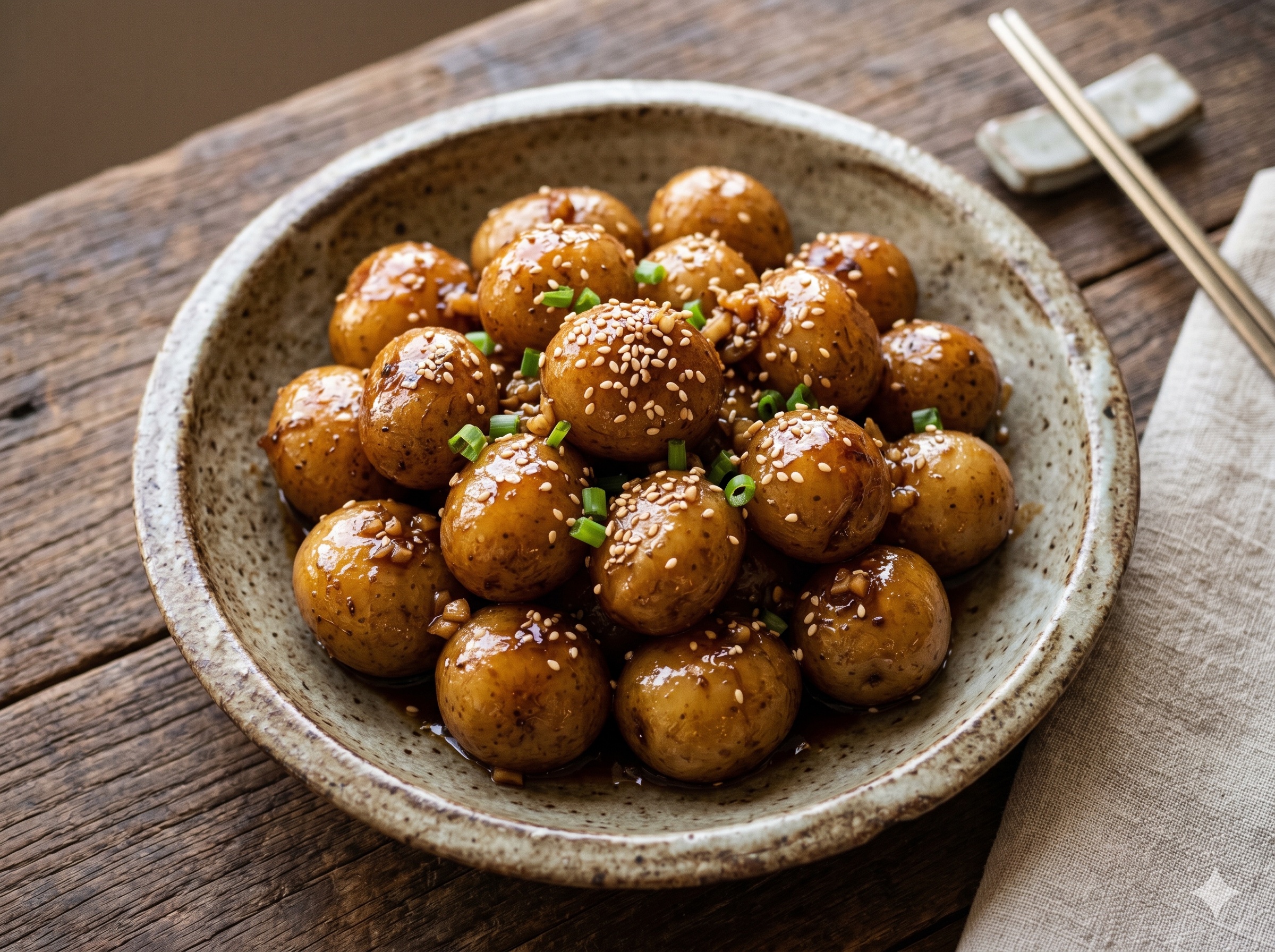 Sweet Soy Baby Potatoes (알감자 조림)