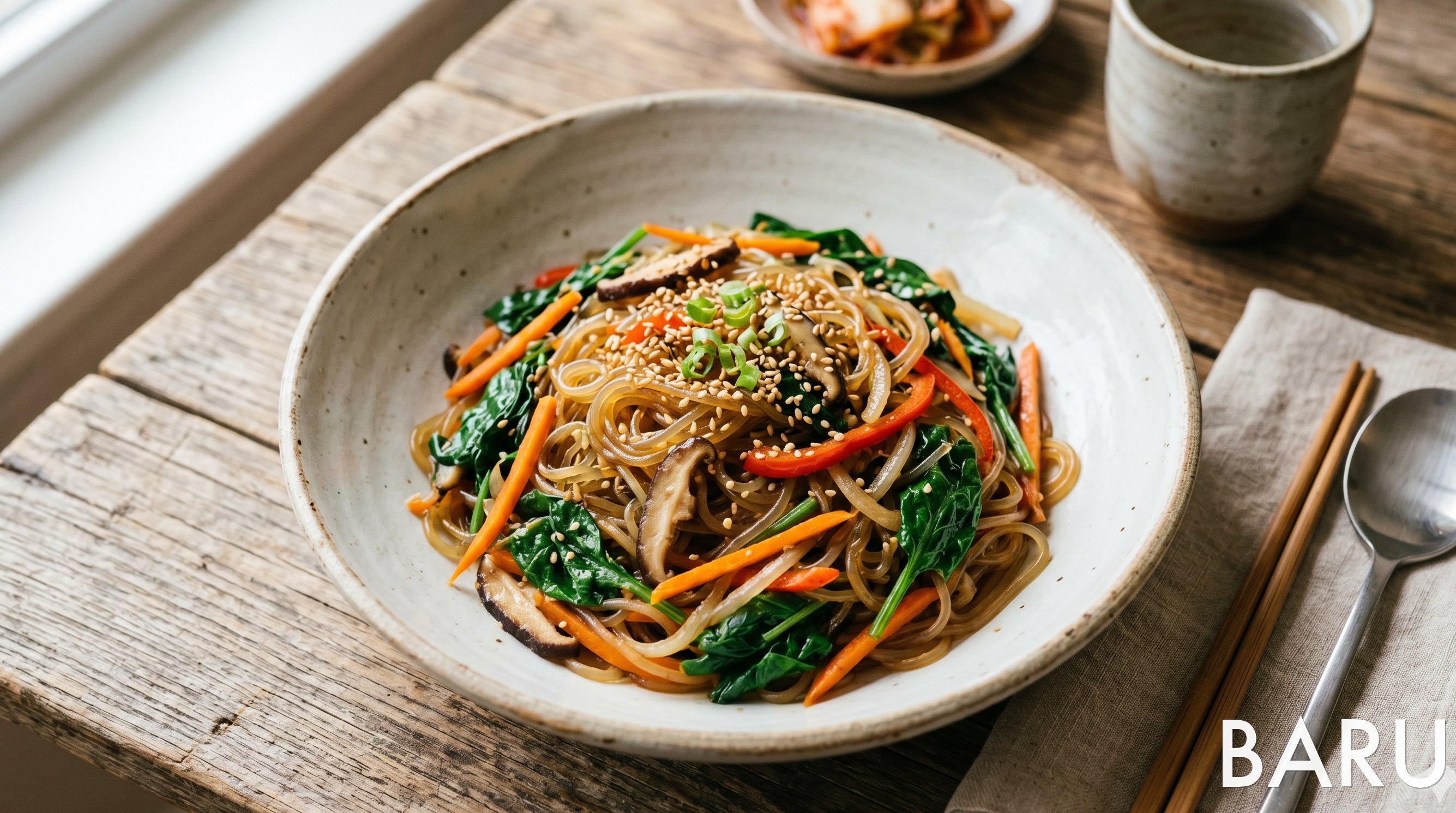 Glass Noodle Stir-fry (잡채)