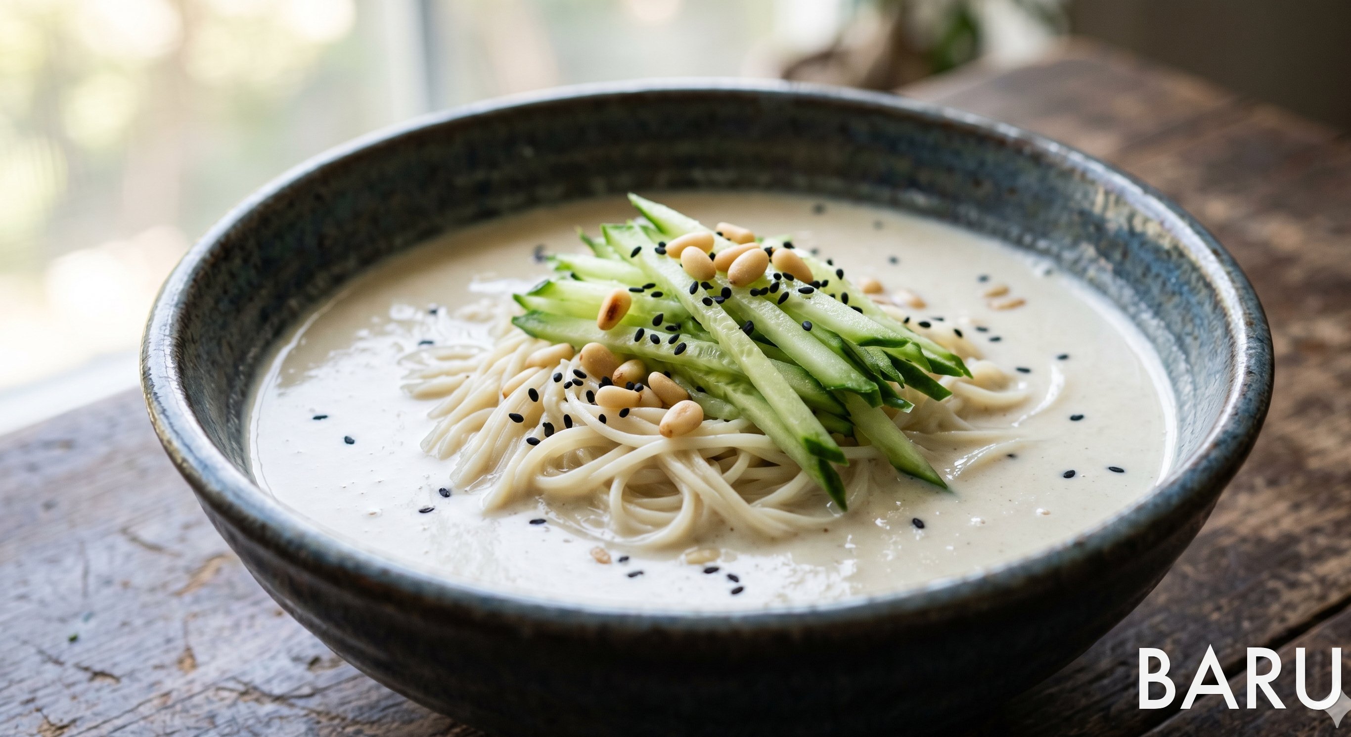 Kongguksu (Cold Soy Milk Noodle Soup) (콩국수)