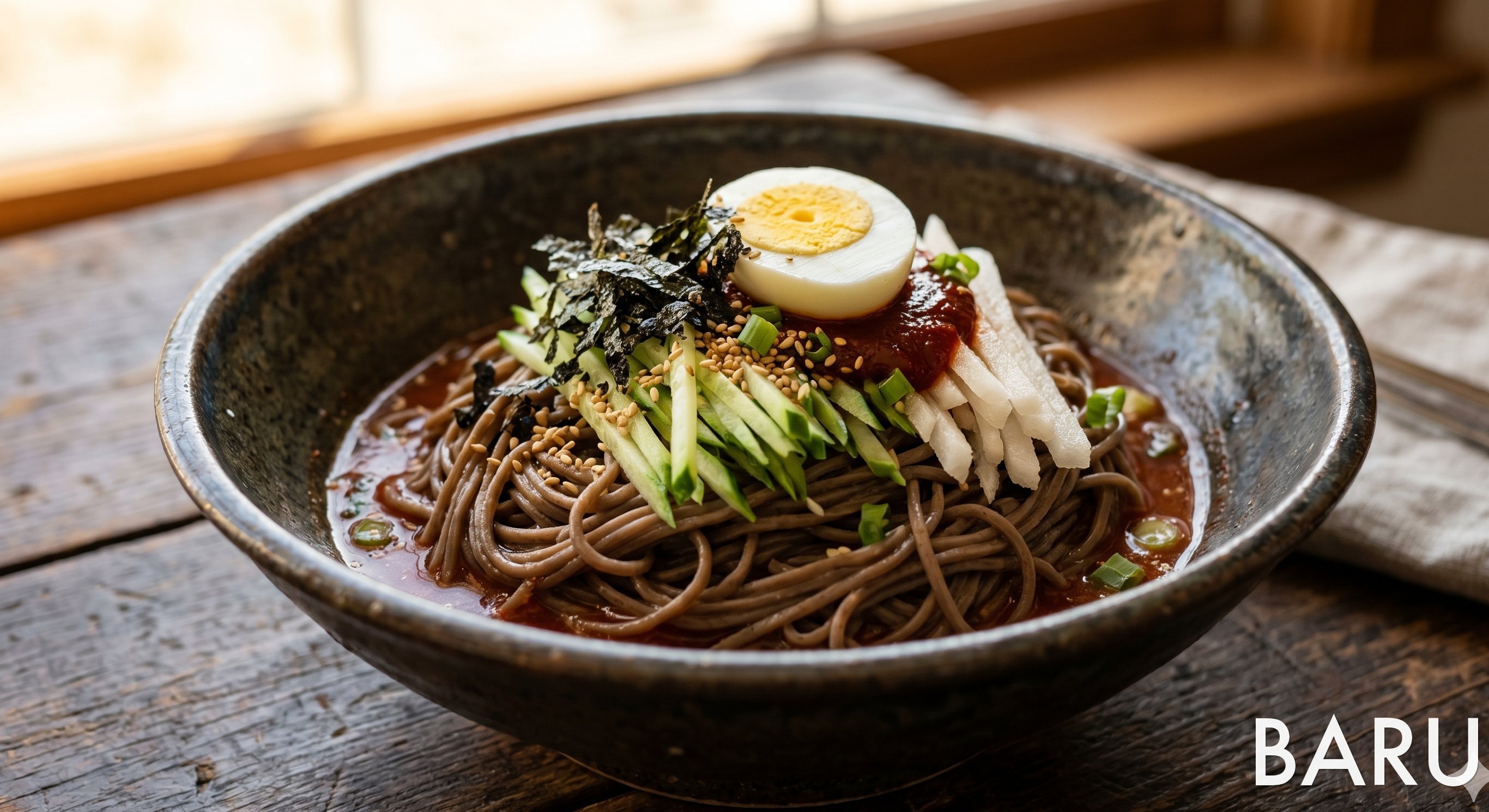 Makguksu (Buckwheat Cold Noodles) (막국수)