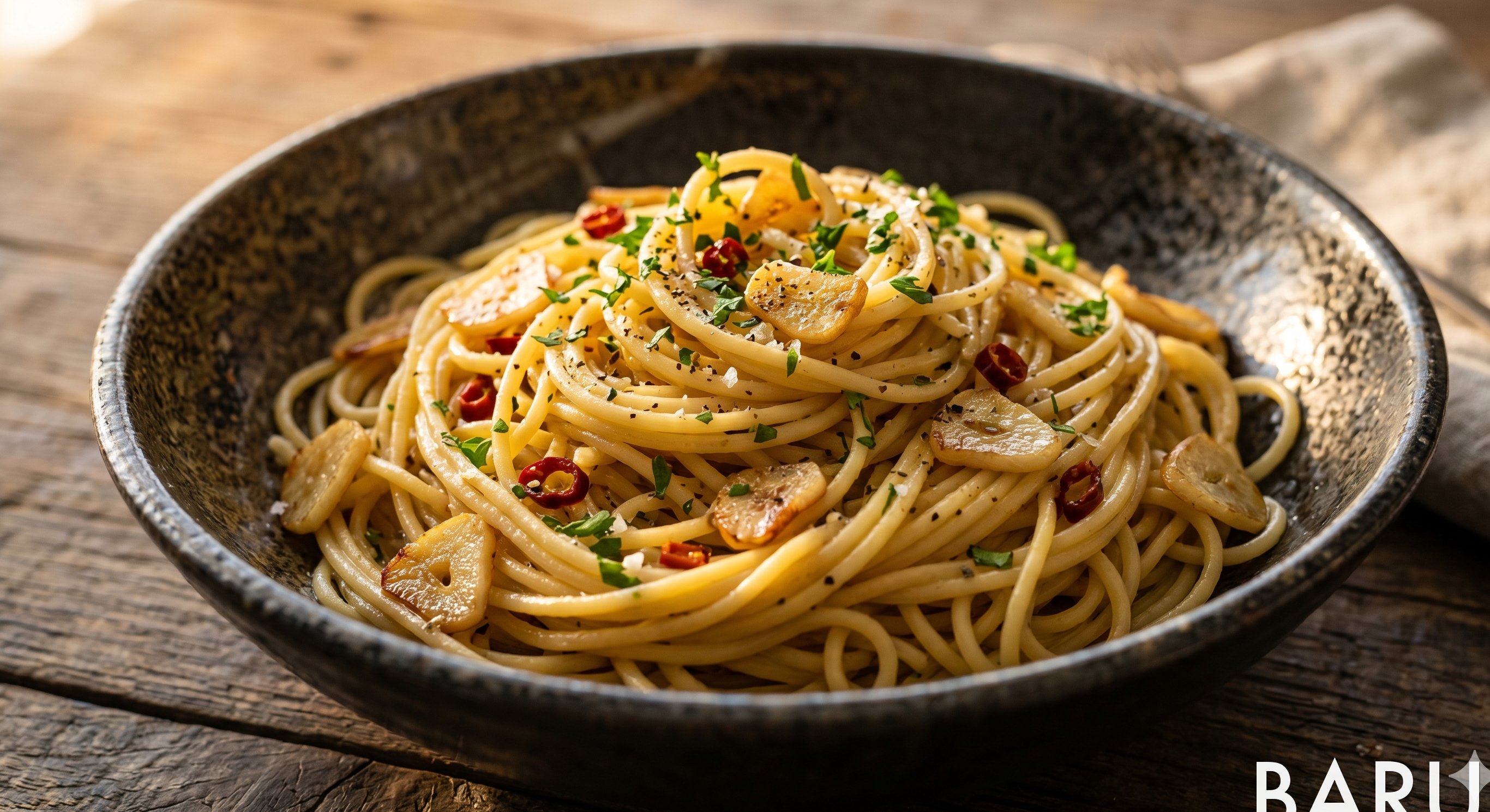 Garlic Olive Oil Pasta (Aglio e Olio) (갈릭 올리브오일 파스타)